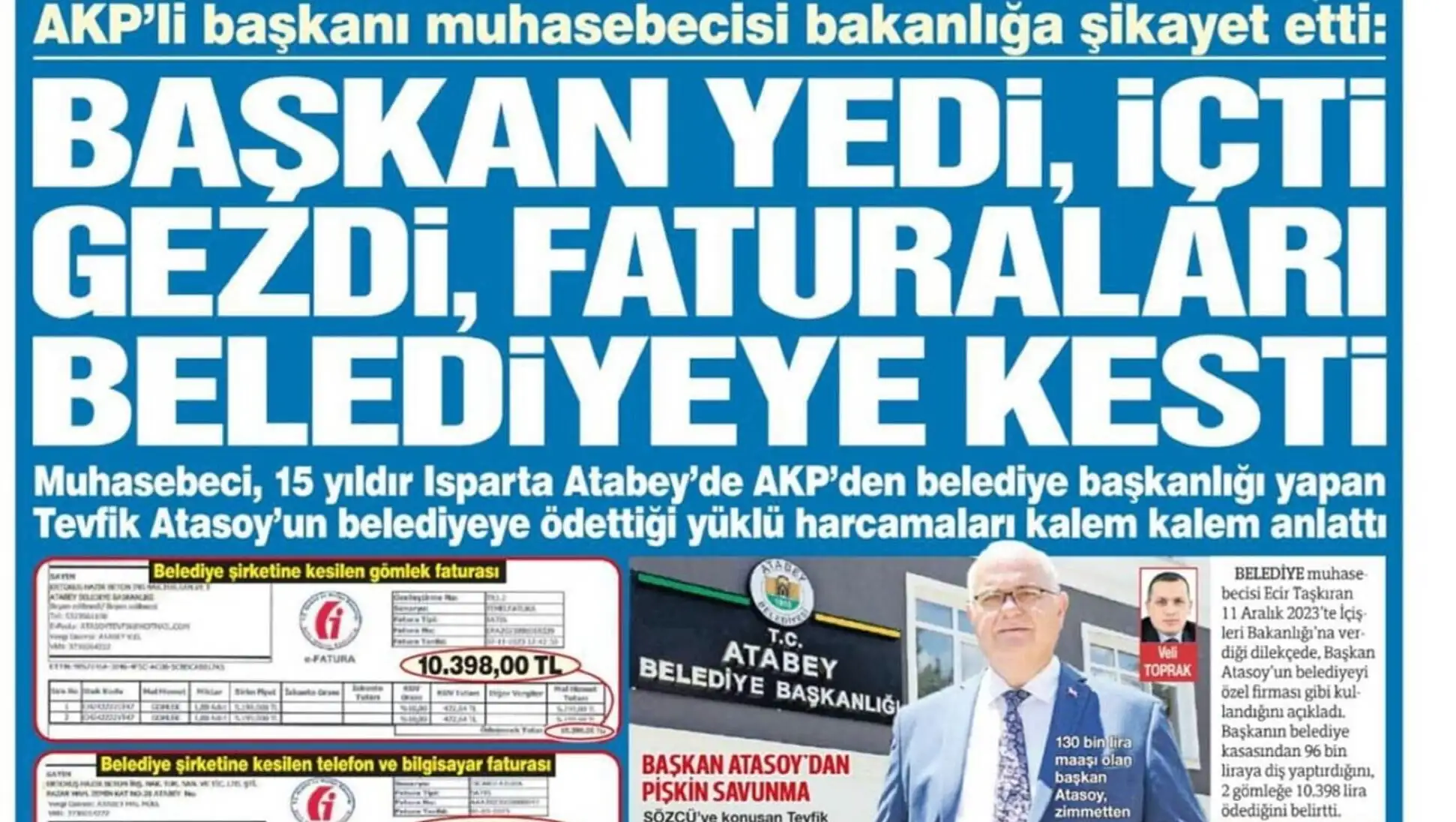 AKP'li başkanın durumu hakkında bilgi veren bir manzara. AKP'li başkanın durumu hakkında bilgi veren bir manzara.