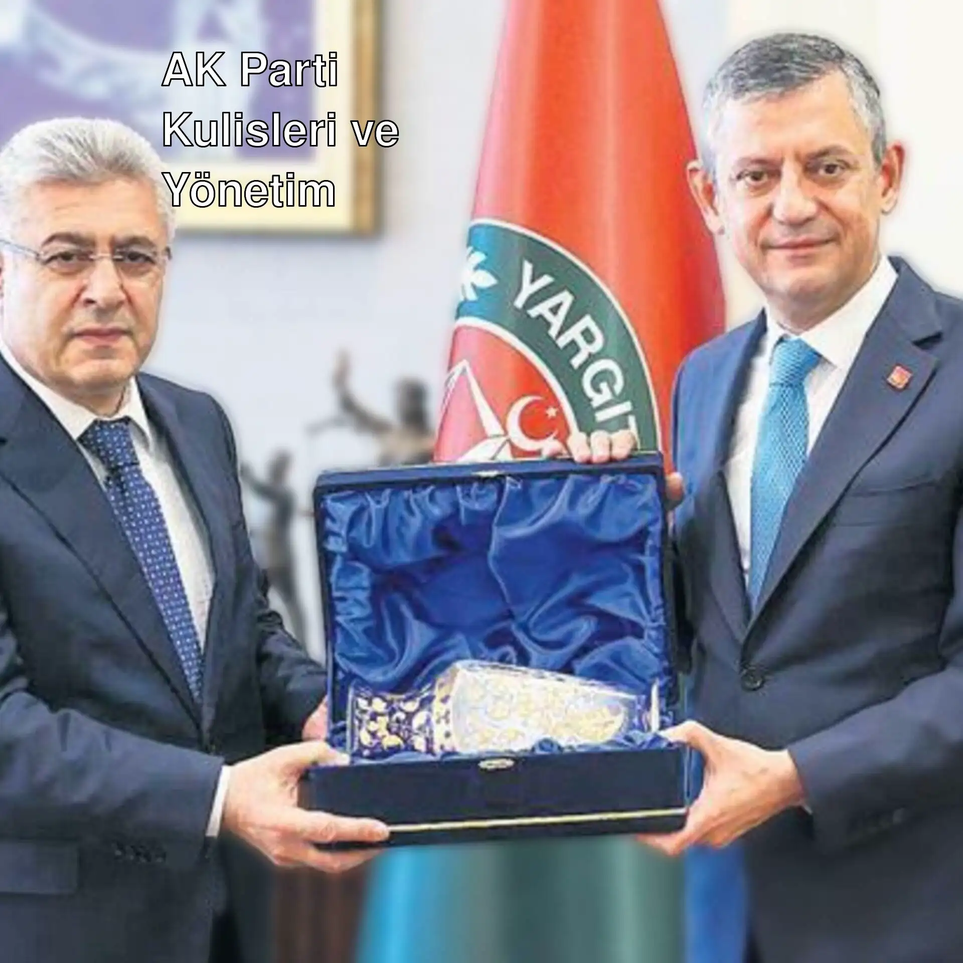İki adam takım elbise giymiş, bir kutu tutuyor. İki adam takım elbise giymiş, bir kutu tutuyor.