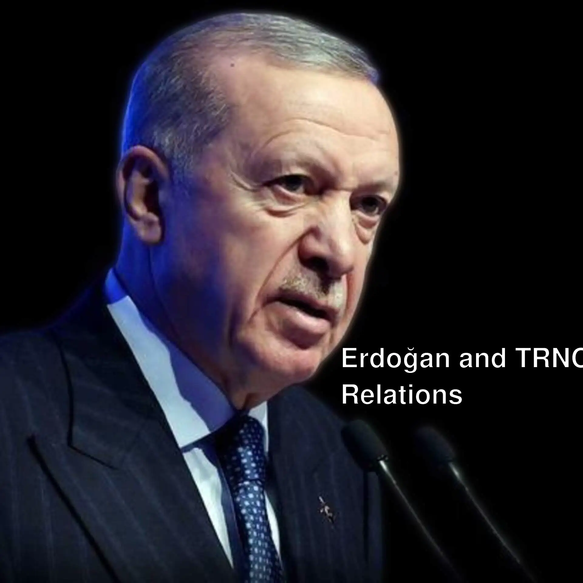 President Erdoğan during an official ceremony in TRNC. President Erdoğan during an official ceremony in TRNC.