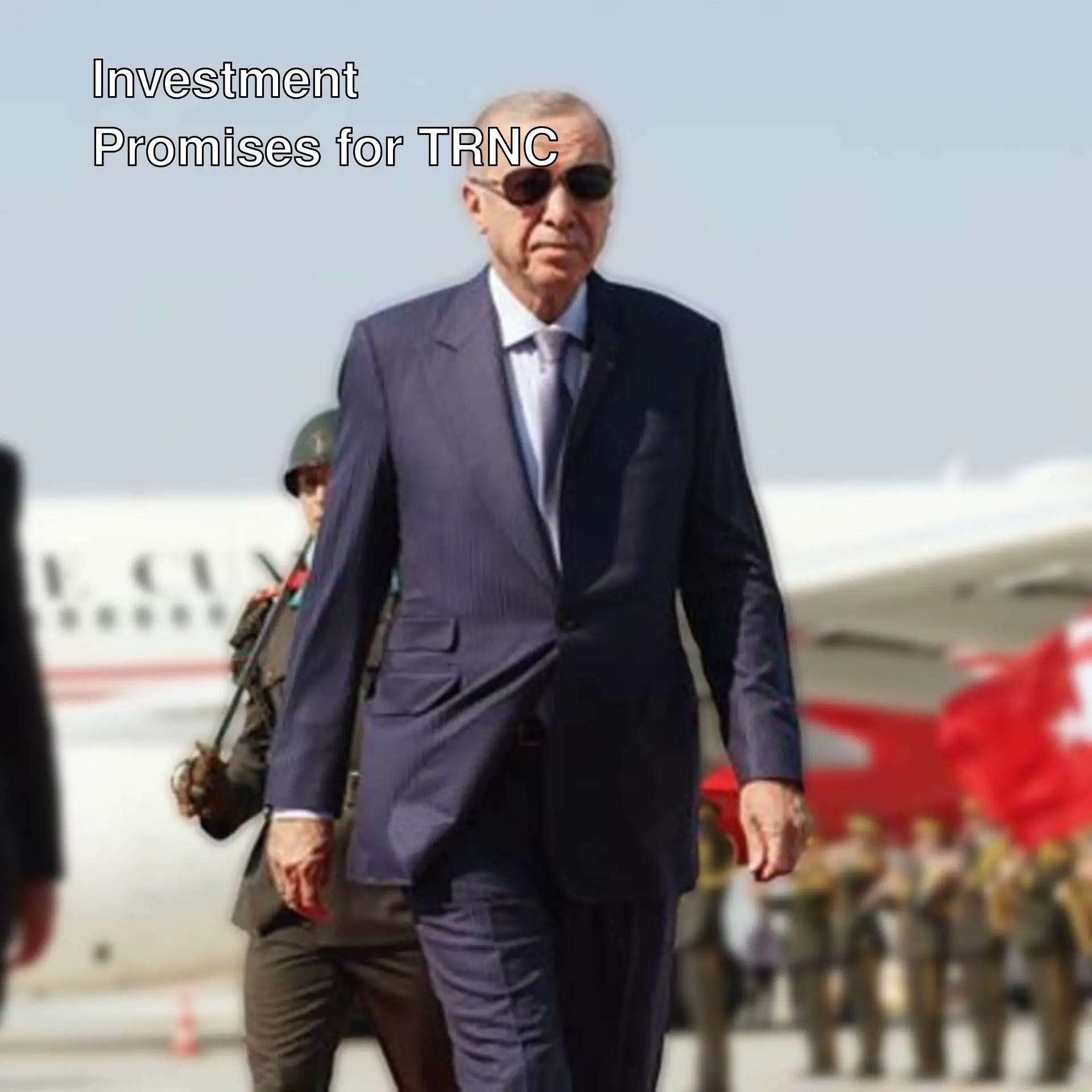 President Erdoğan during his visit to TRNC. President Erdoğan during his visit to TRNC.