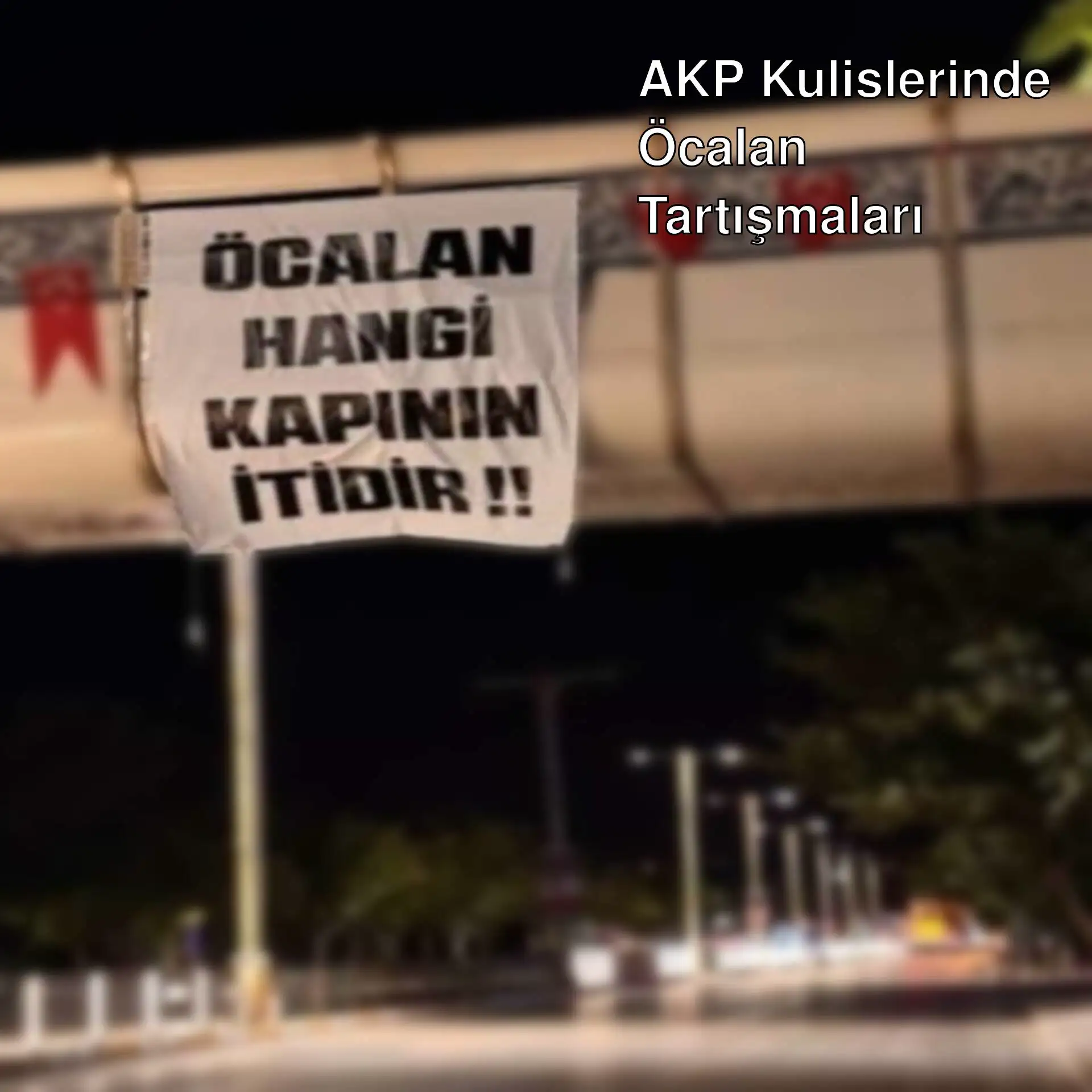 Elazığ'da asılan pankart. Elazığ'da asılan pankart.