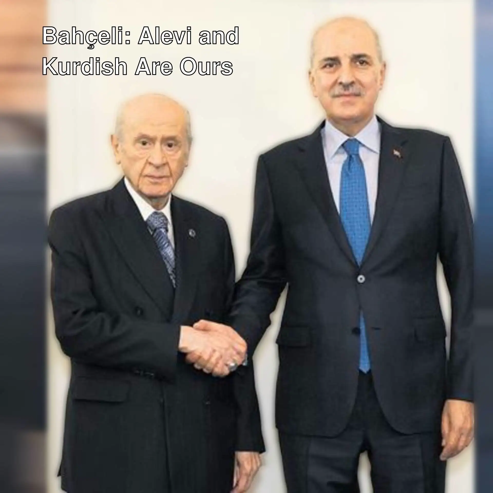 Two men shaking hands.
