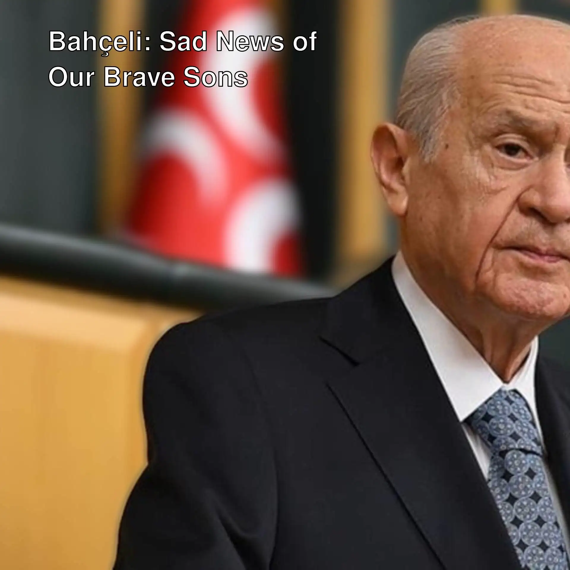 Devlet Bahçeli making a statement about forest fires. Devlet Bahçeli making a statement about forest fires.