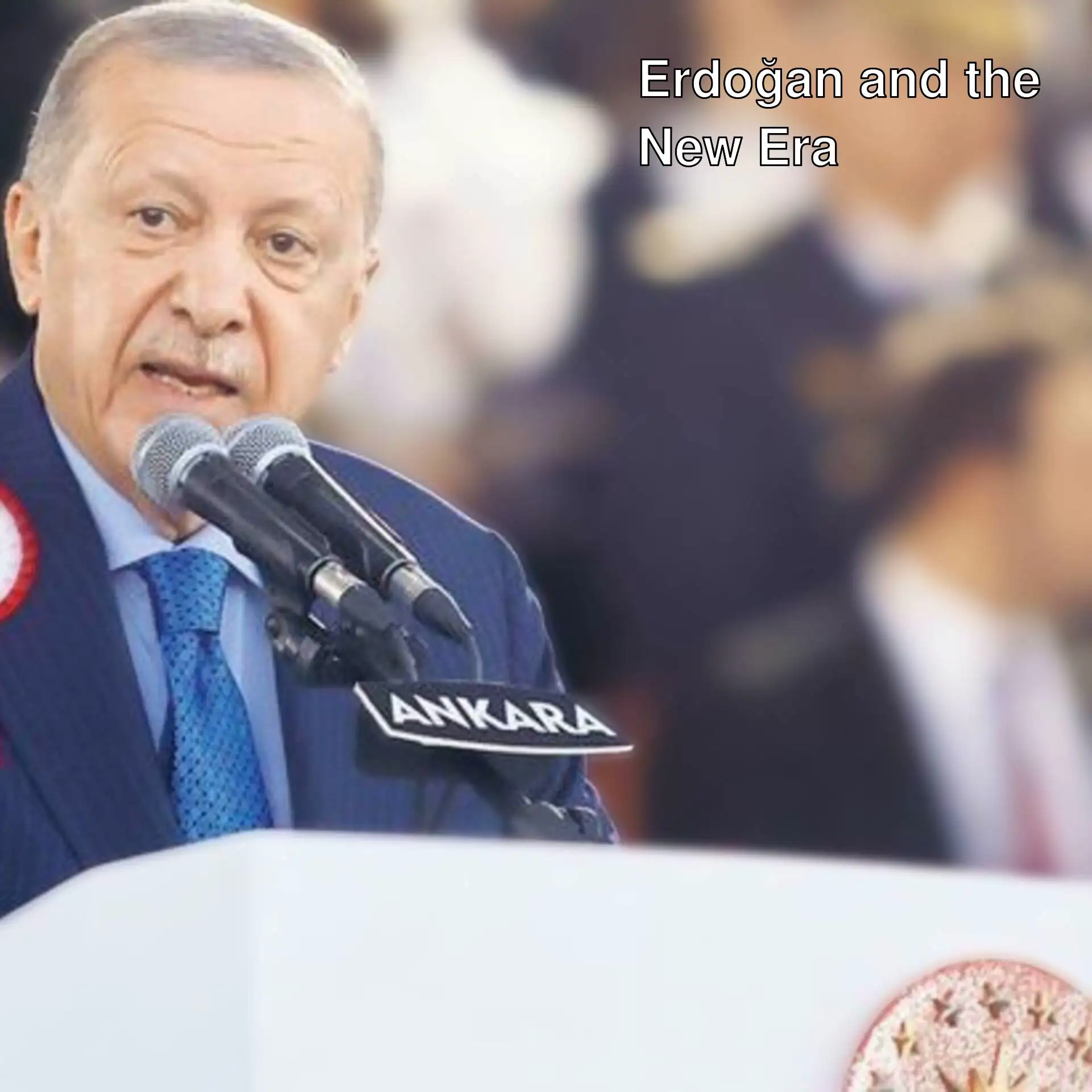President Erdoğan speaking at an event. President Erdoğan speaking at an event.