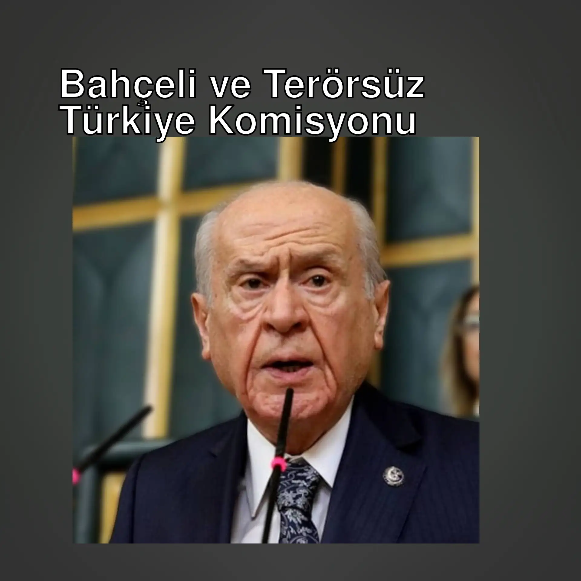 Bahçeli, komisyona katılacak üyeleri açıklıyor.