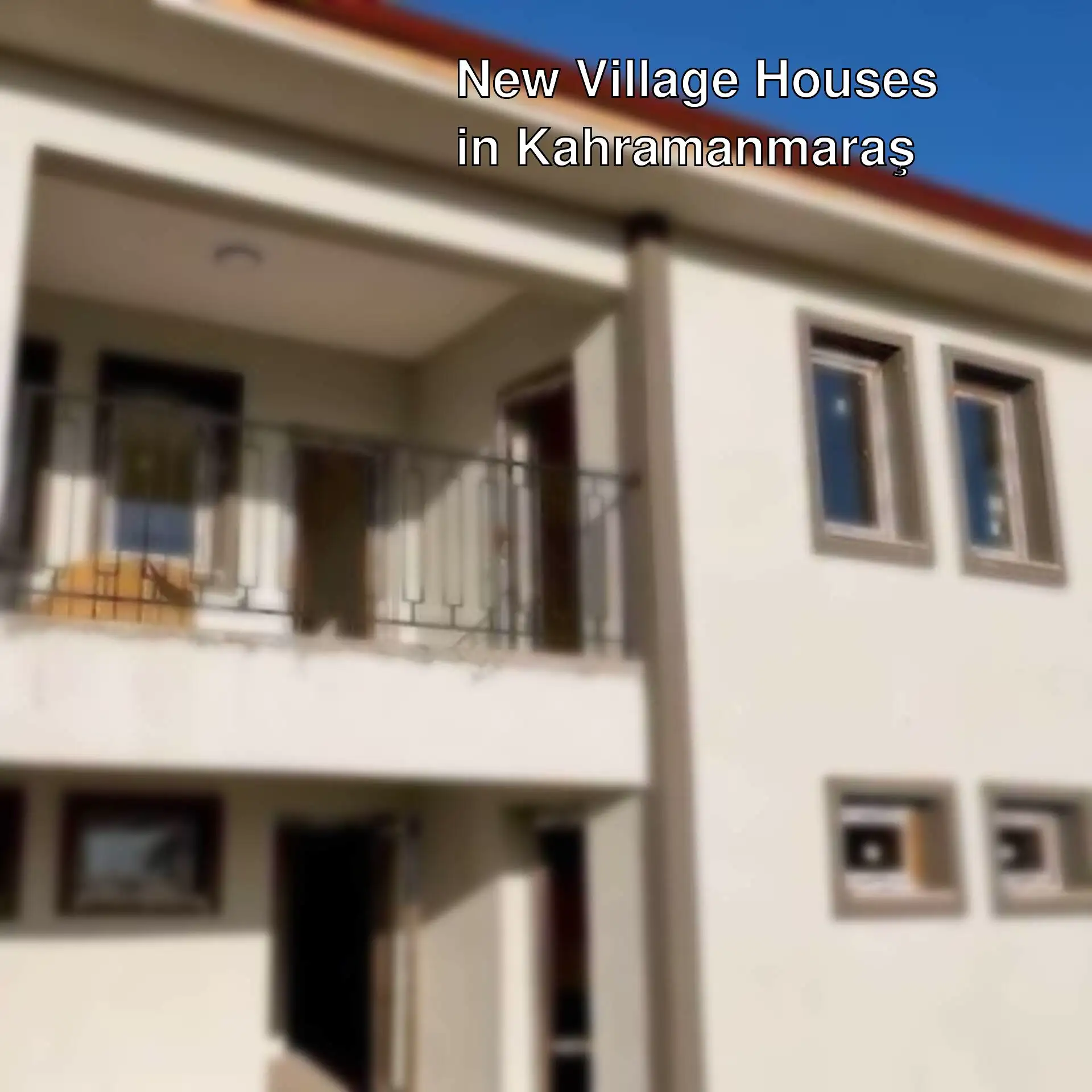 Completed village houses in Kahramanmaraş.