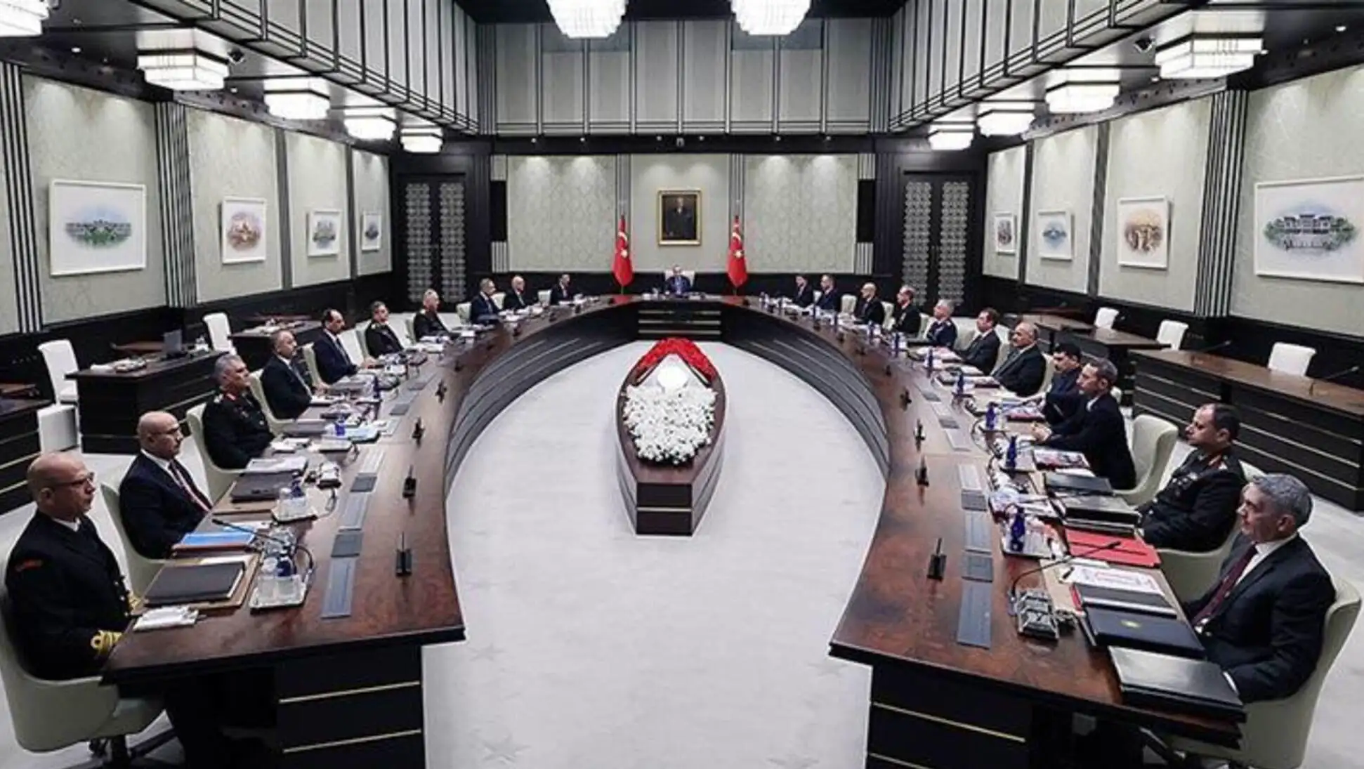 MGK meeting chaired by President Erdoğan. MGK meeting chaired by President Erdoğan.