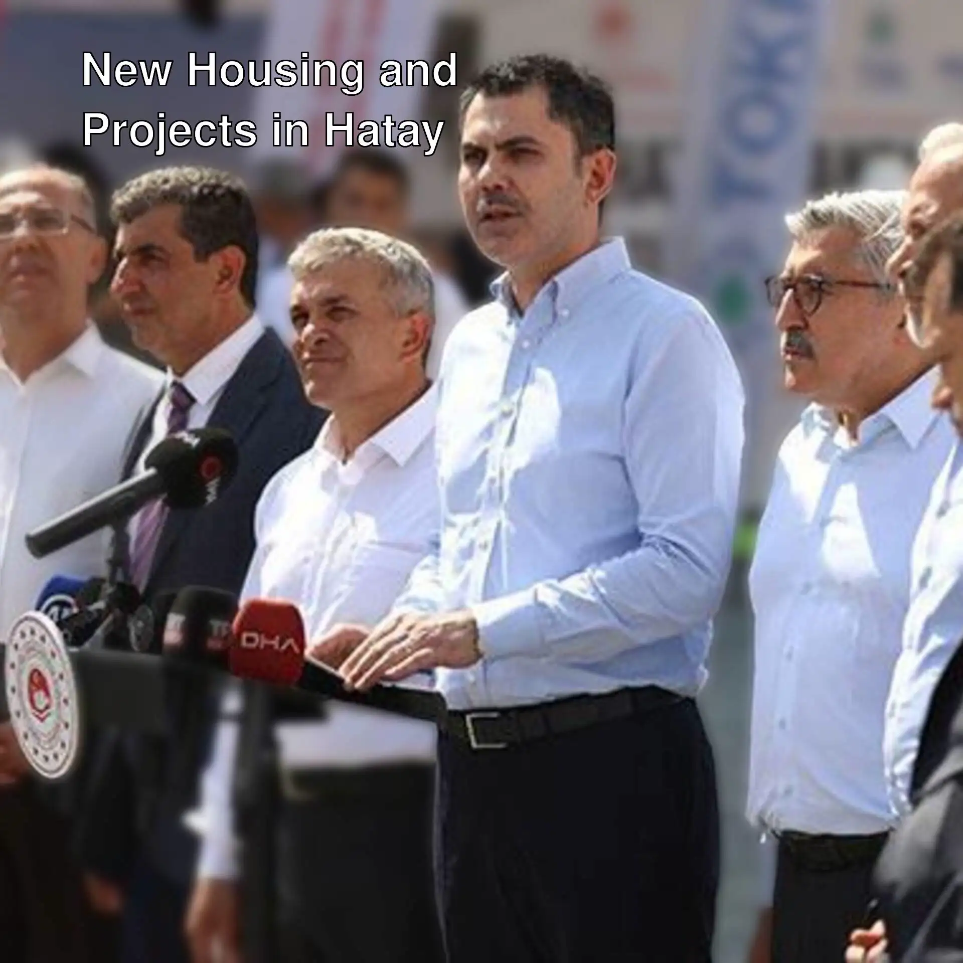 State Bahçeli and Minister Kurum at a press conference.