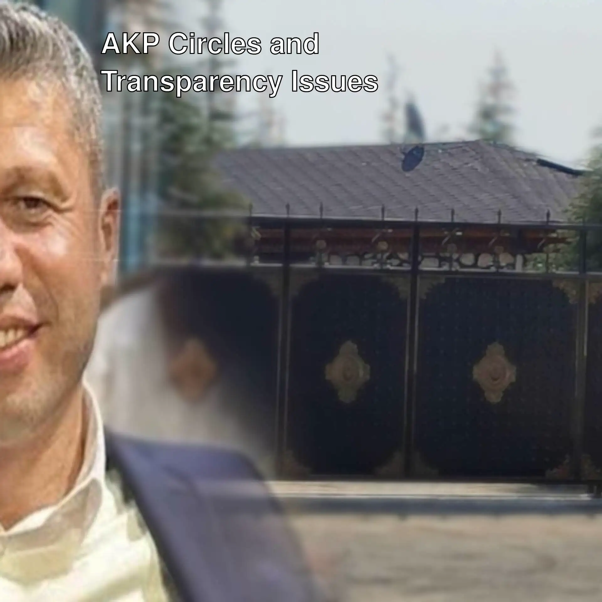 A man standing in front of a gate.