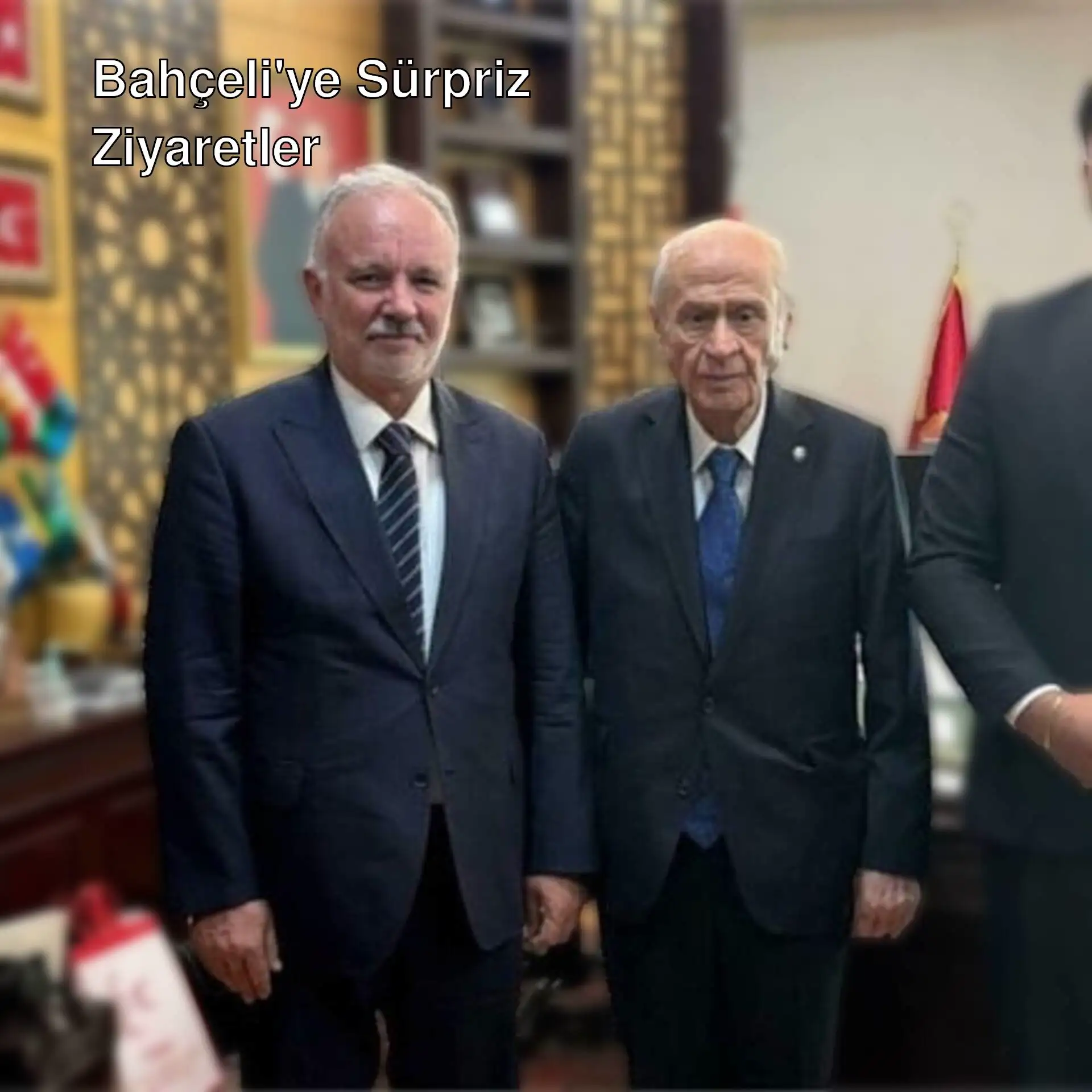 Devlet Bahçeli'ye yapılan sürpriz ziyaret.