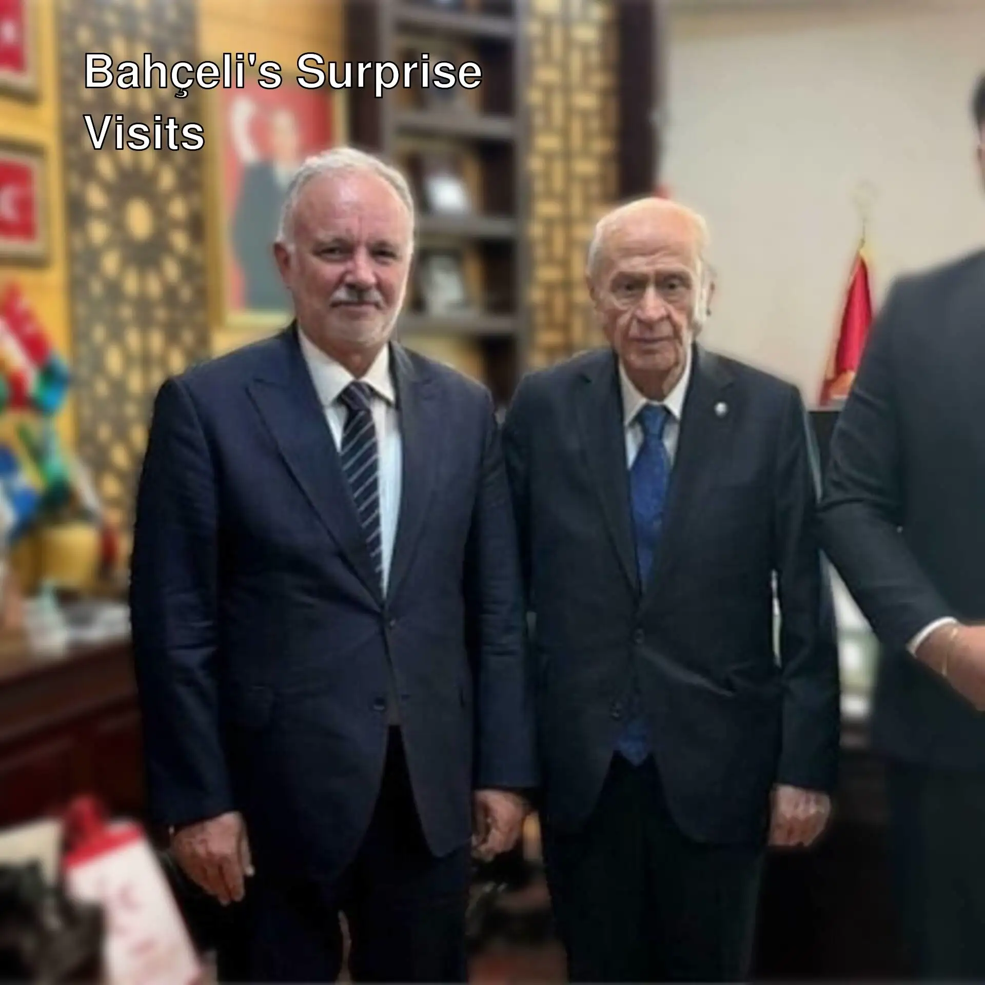 Surprise visit to Devlet Bahçeli. Surprise visit to Devlet Bahçeli.