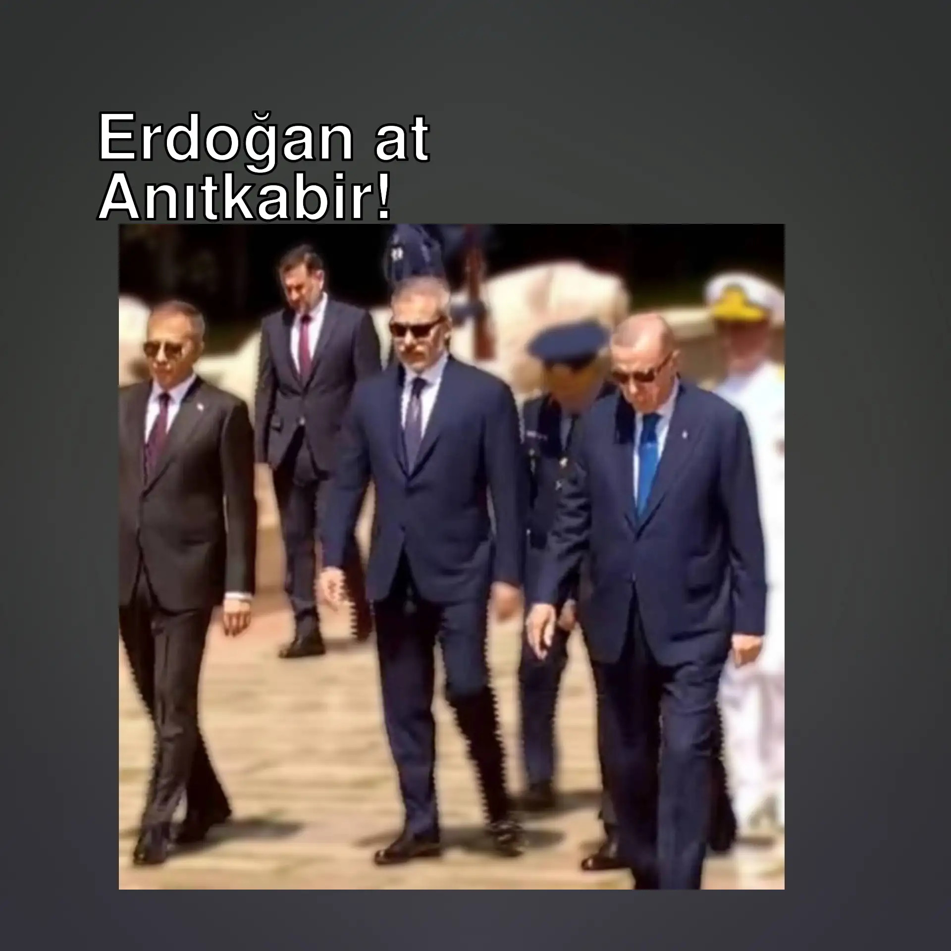 President Erdoğan at Anıtkabir.