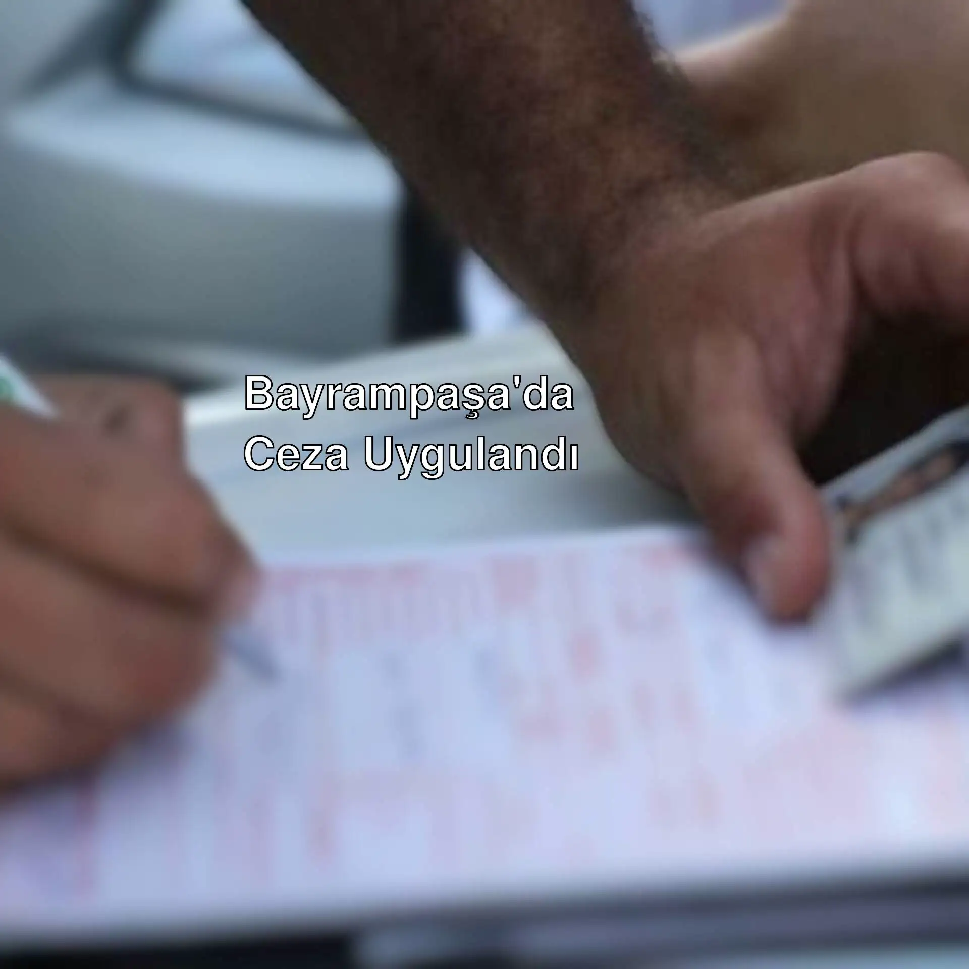 Bayrampaşa'da konvoy yapan sürücülere ceza uygulandı.