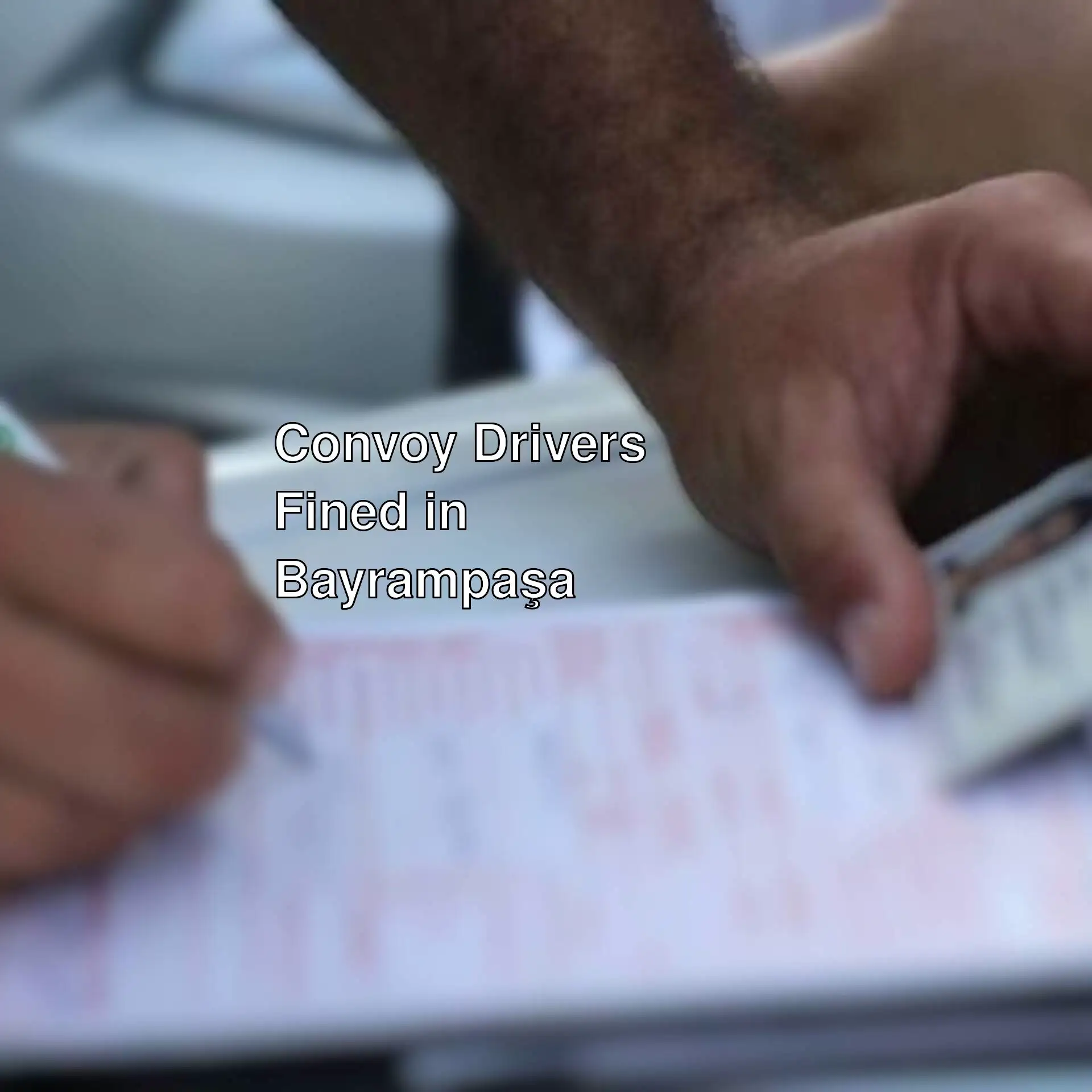 Drivers in Bayrampaşa fined for creating a convoy.