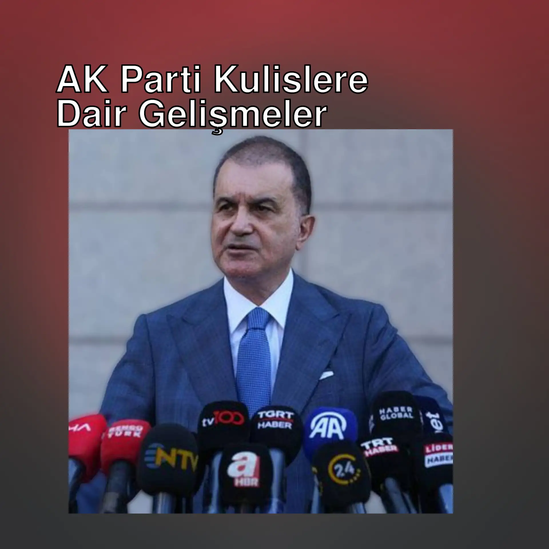 AK Parti Sözcüsü Ömer Çelik basın toplantısında.