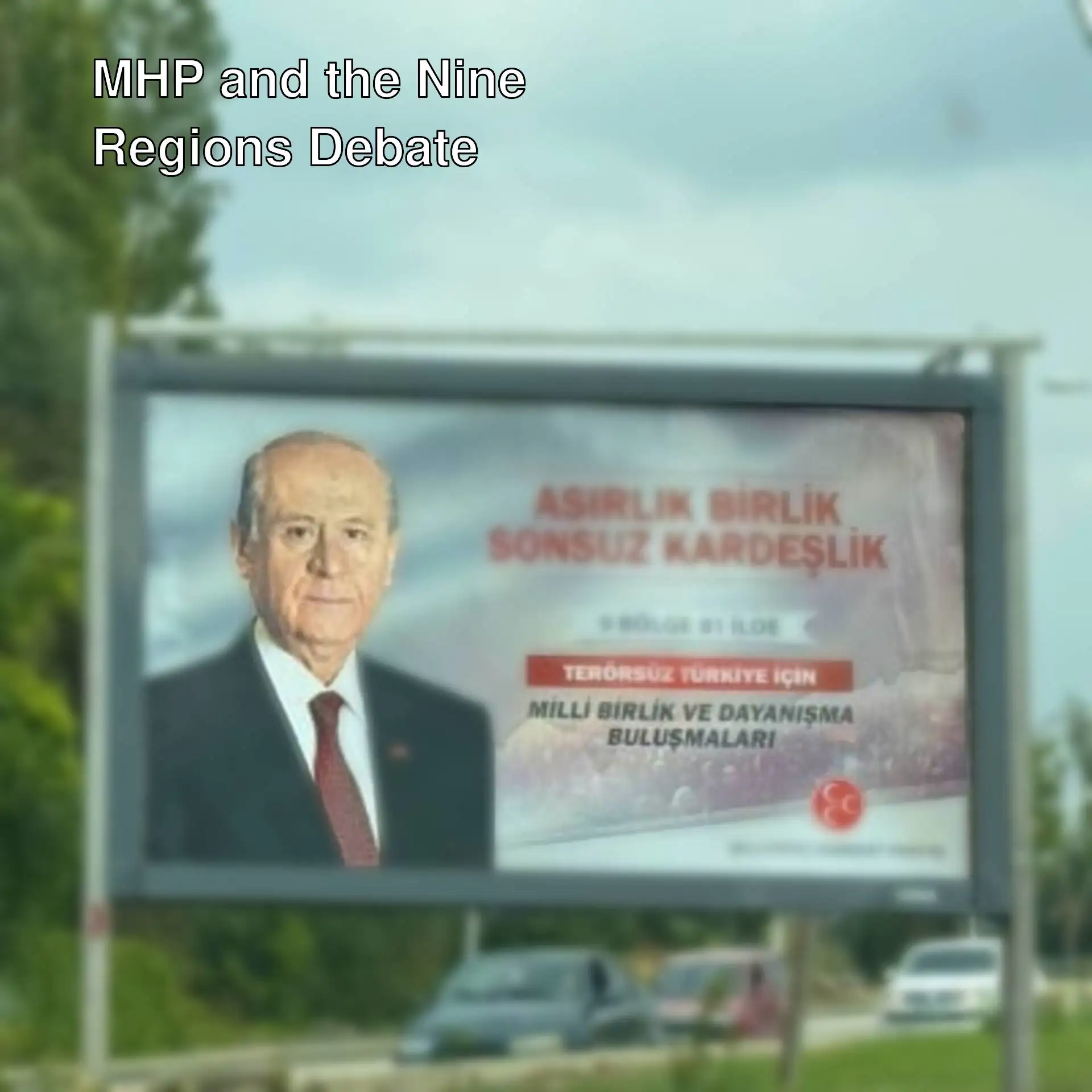 The phrase 'nine regions' in MHP's posters has become a topic of discussion.