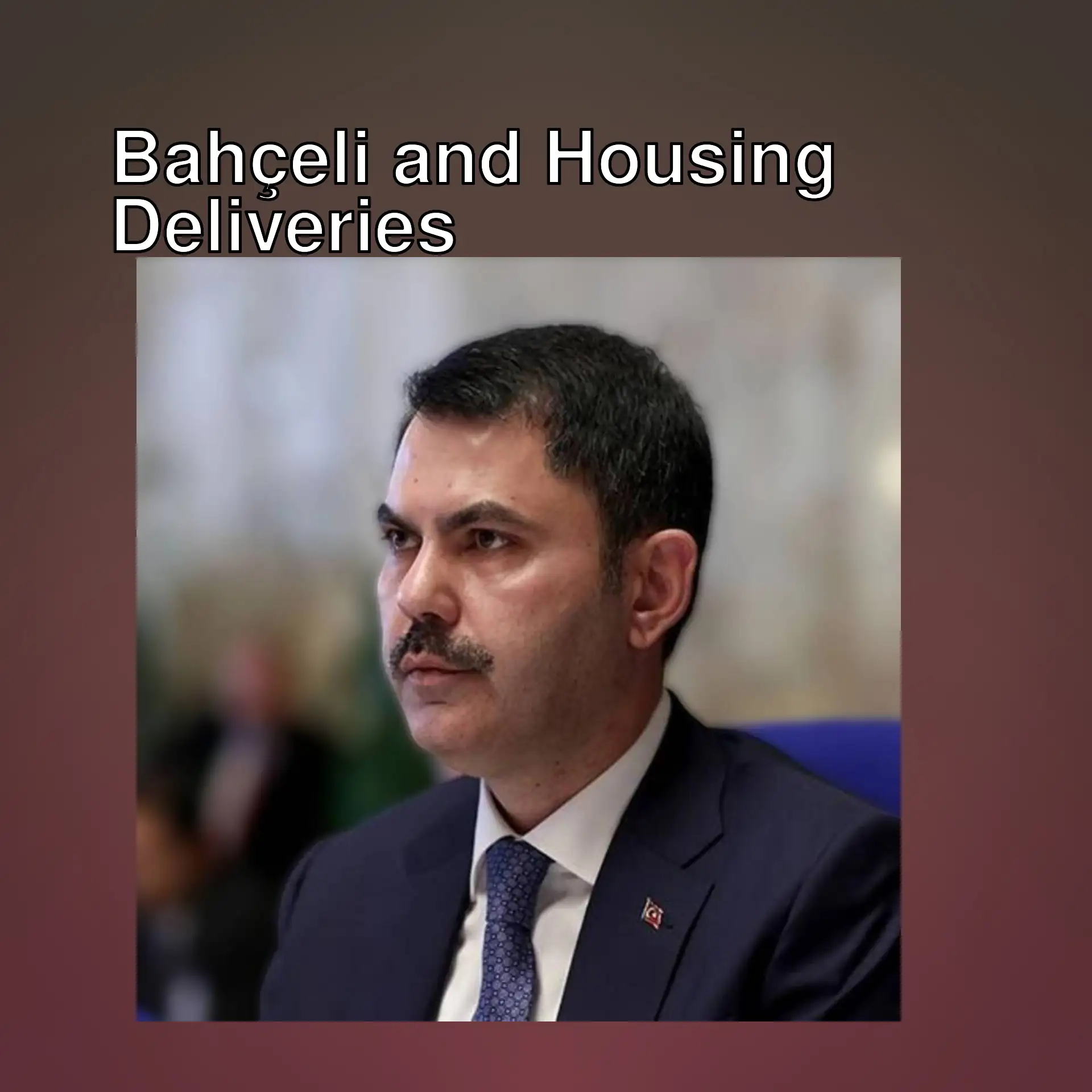 A man during Devlet Bahçeli's statements. A man during Devlet Bahçeli's statements.