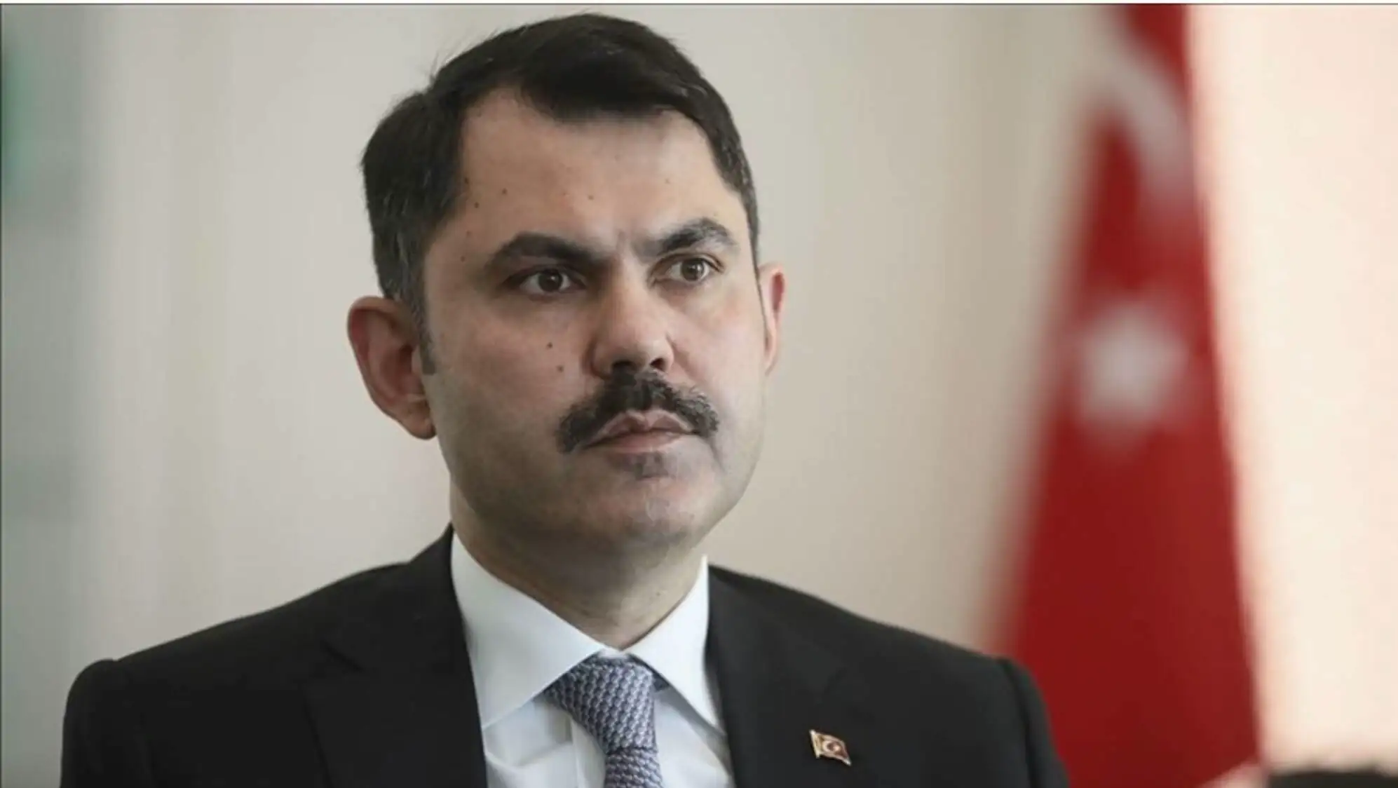 A man during Devlet Bahçeli's statements. A man during Devlet Bahçeli's statements.