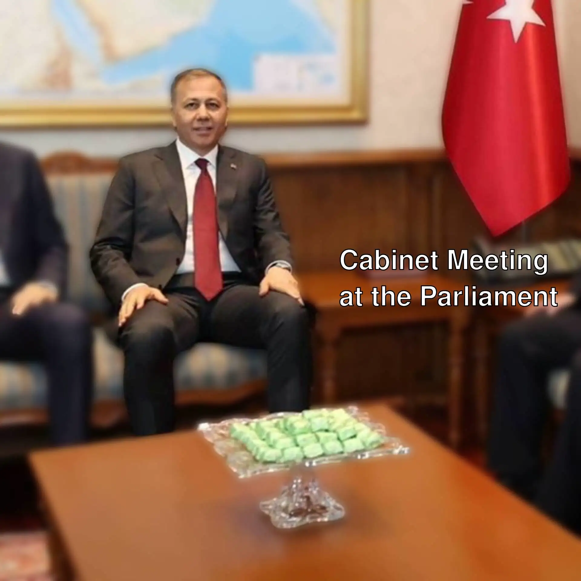 Ministers gathered at the cabinet meeting.