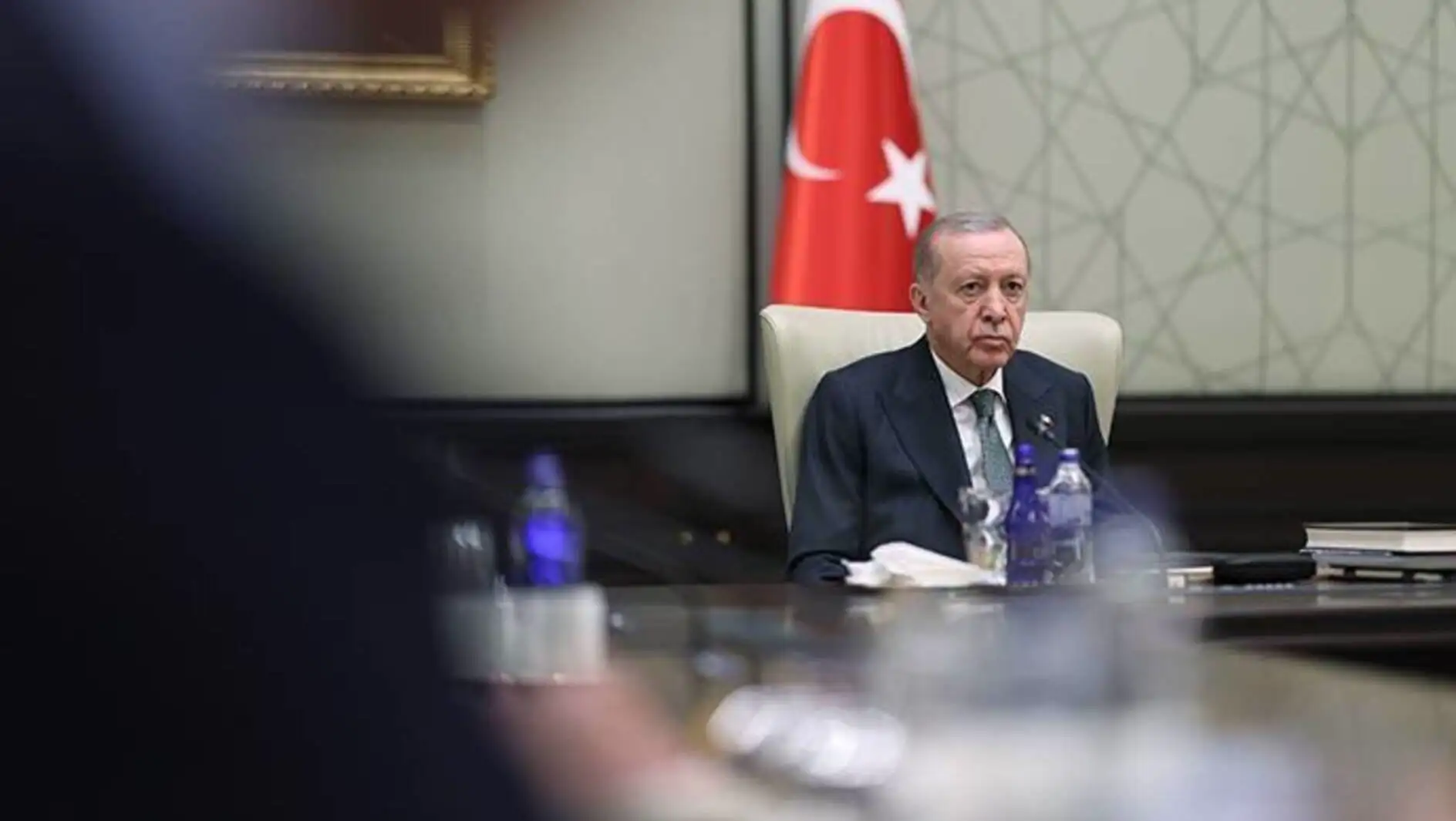Cumhurbaşkanı Erdoğan toplantıda.