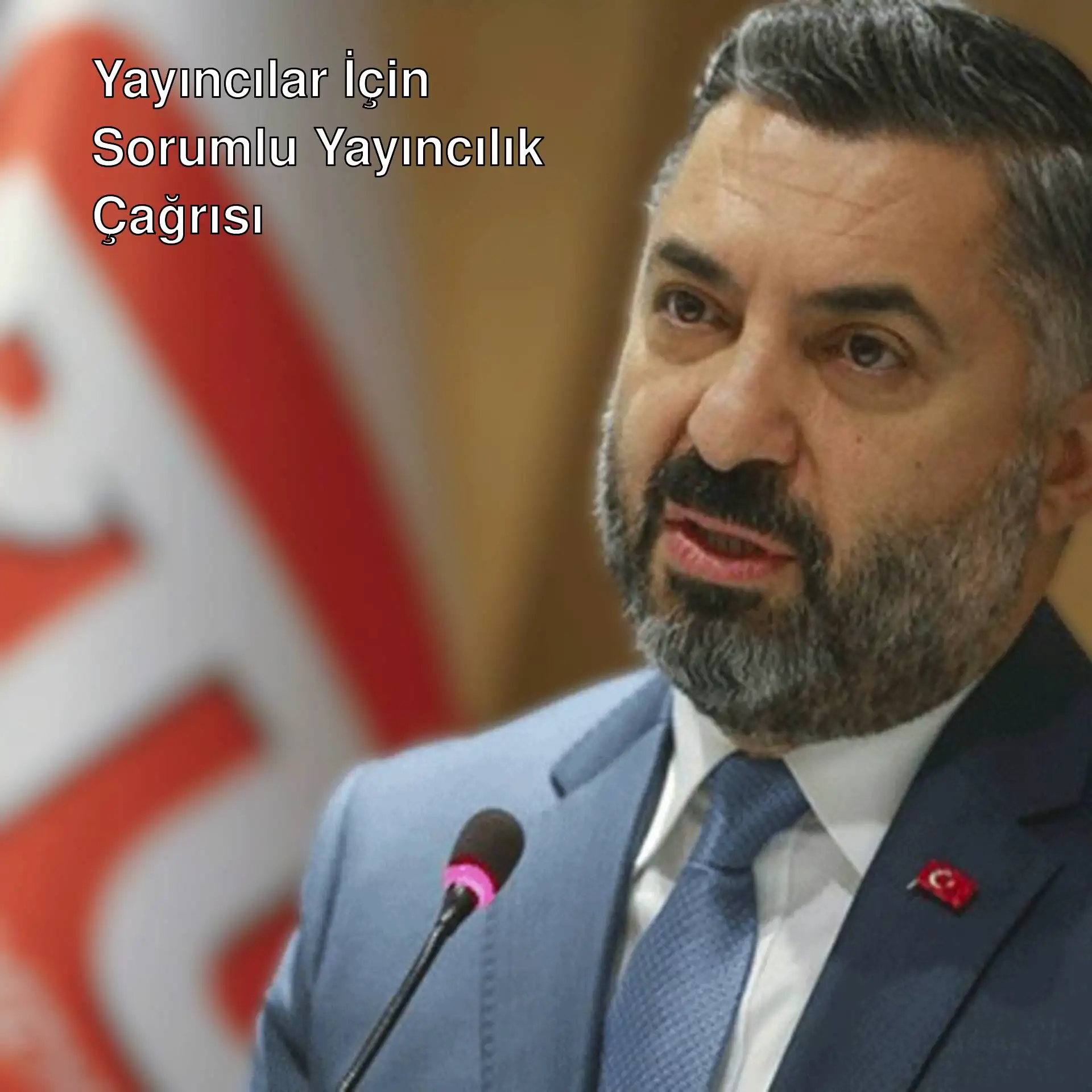 RTÜK Başkanı Ebubekir Şahin, mikrofonla konuşuyor. RTÜK Başkanı Ebubekir Şahin, mikrofonla konuşuyor.