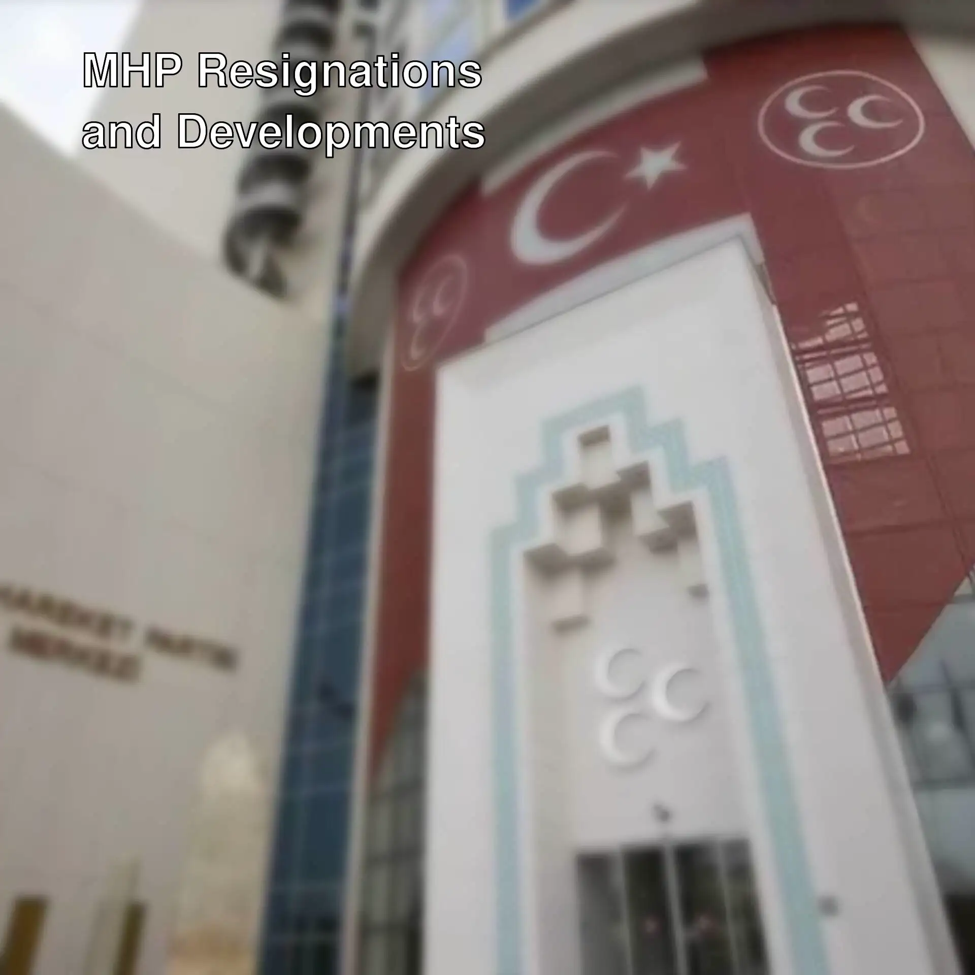 A building related to MHP resignations in Bilecik.