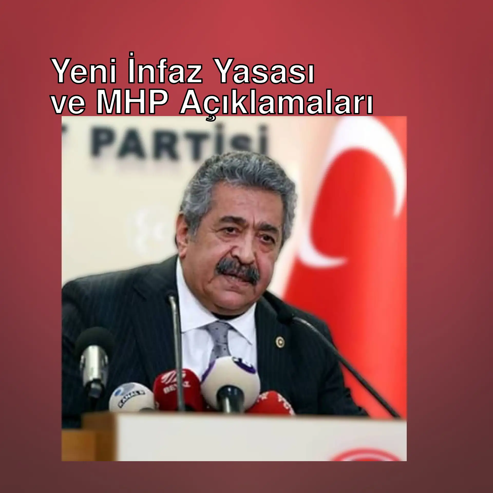 MHP Genel Başkan Yardımcısı Feti Yıldız basın toplantısında.