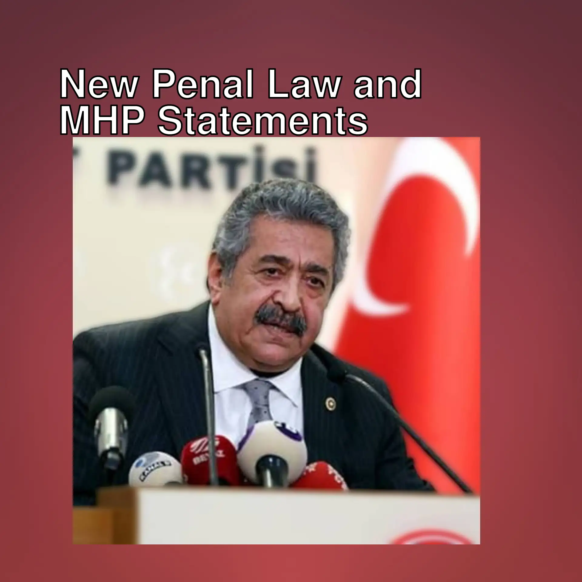 MHP Deputy Chairman Feti Yıldız at a press conference.
