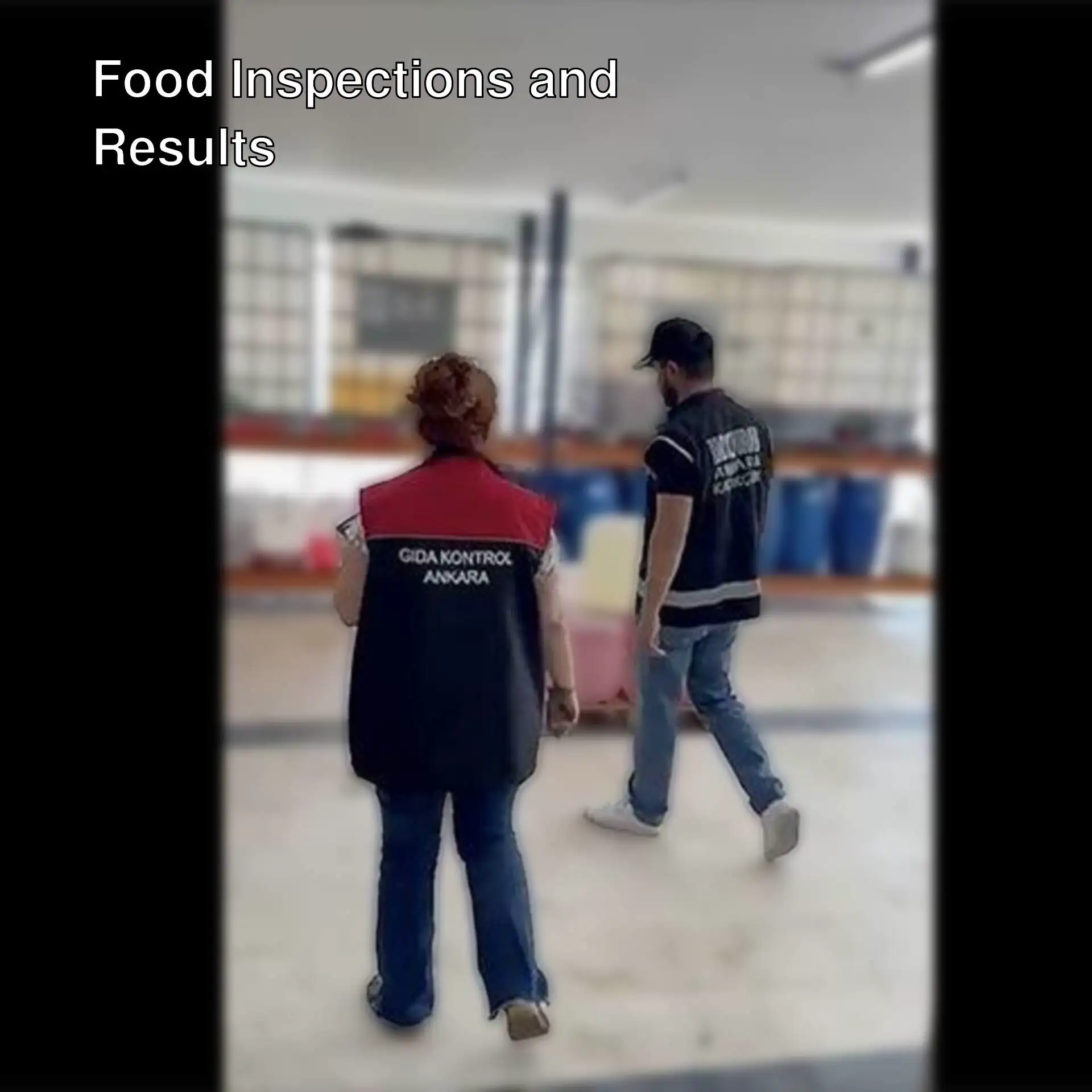 Products seized during food inspections in Ankara.