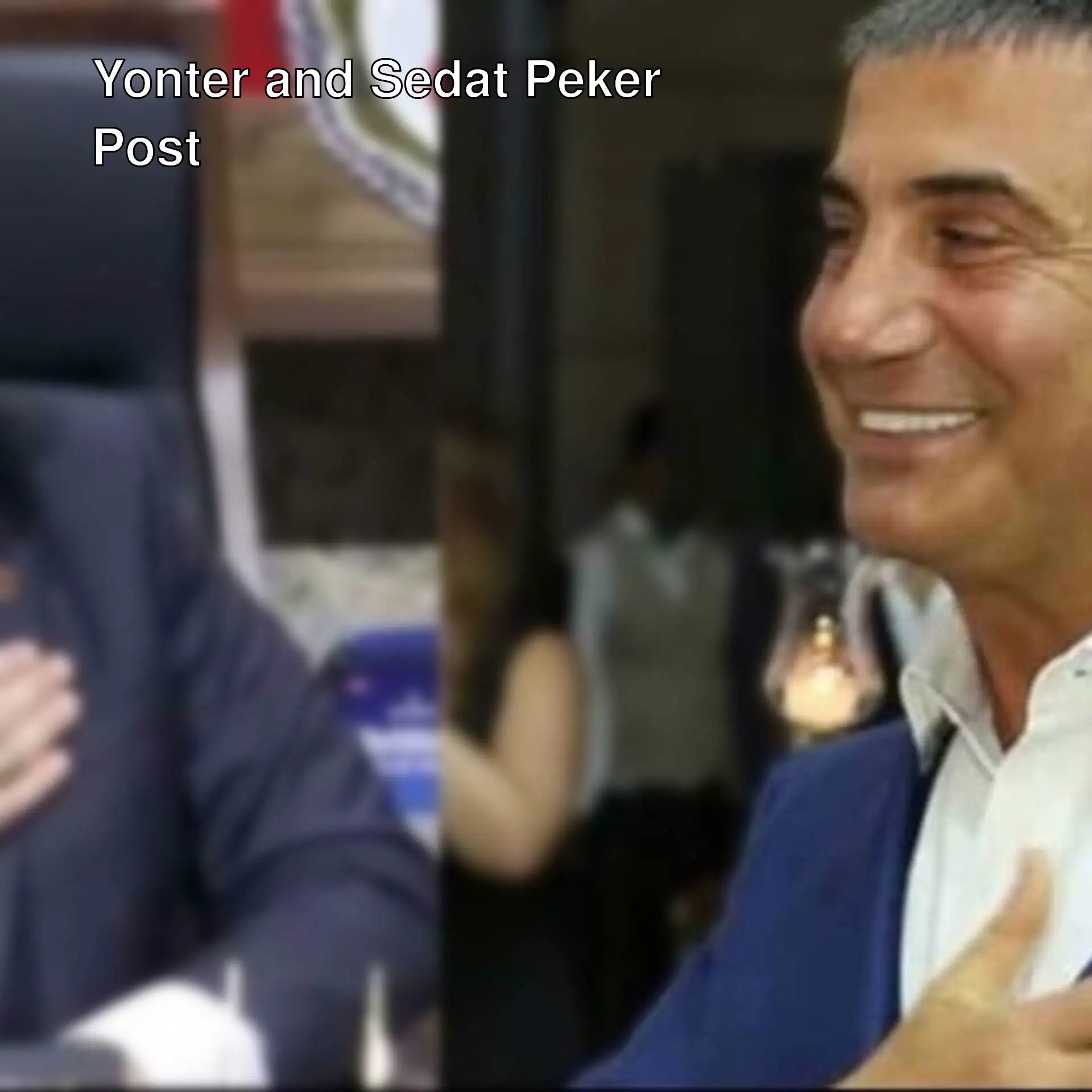 Collage of MHP's İzzet Ulvi Yonter and Sedat Peker.