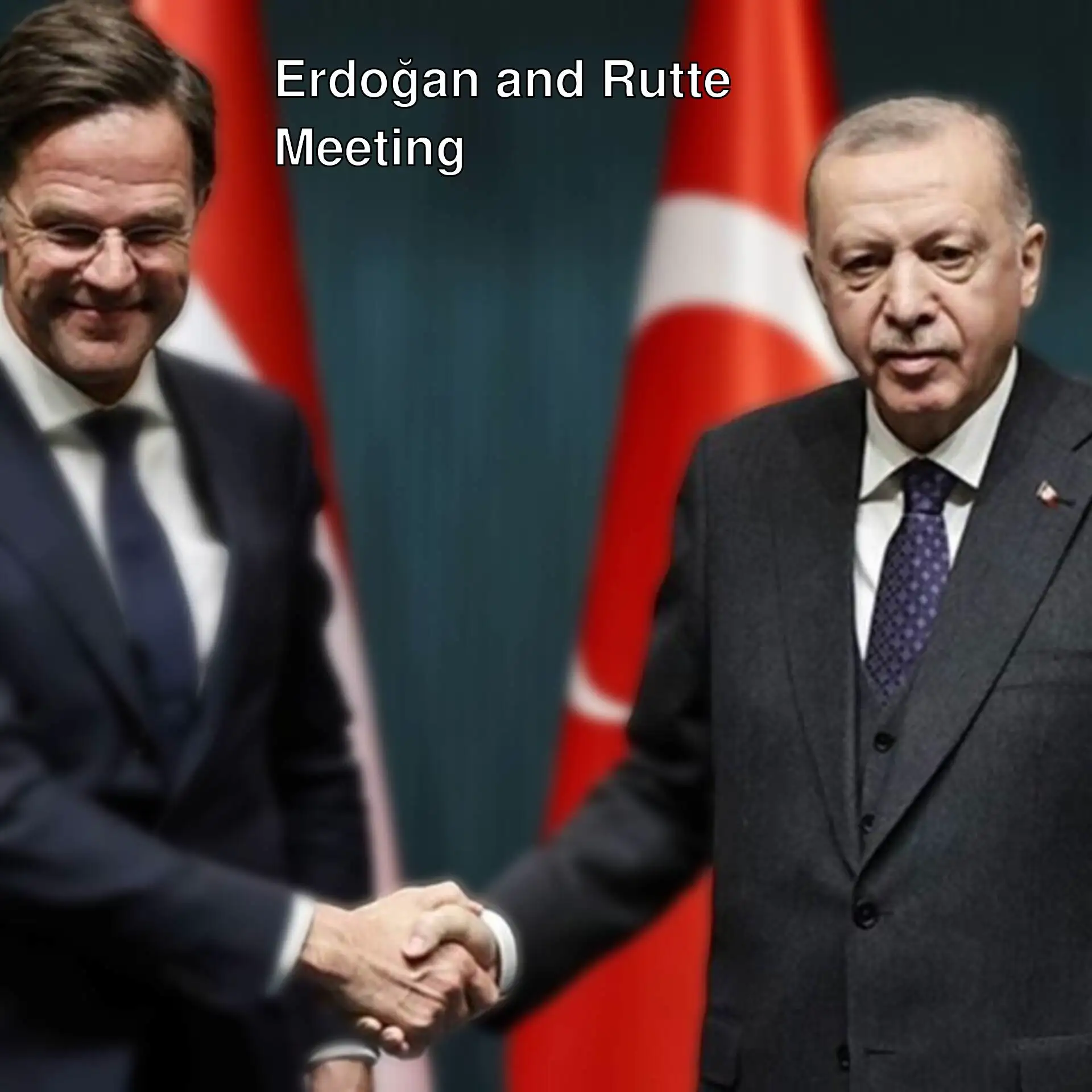 President Erdoğan and NATO Secretary General Rutte meeting. President Erdoğan and NATO Secretary General Rutte meeting.