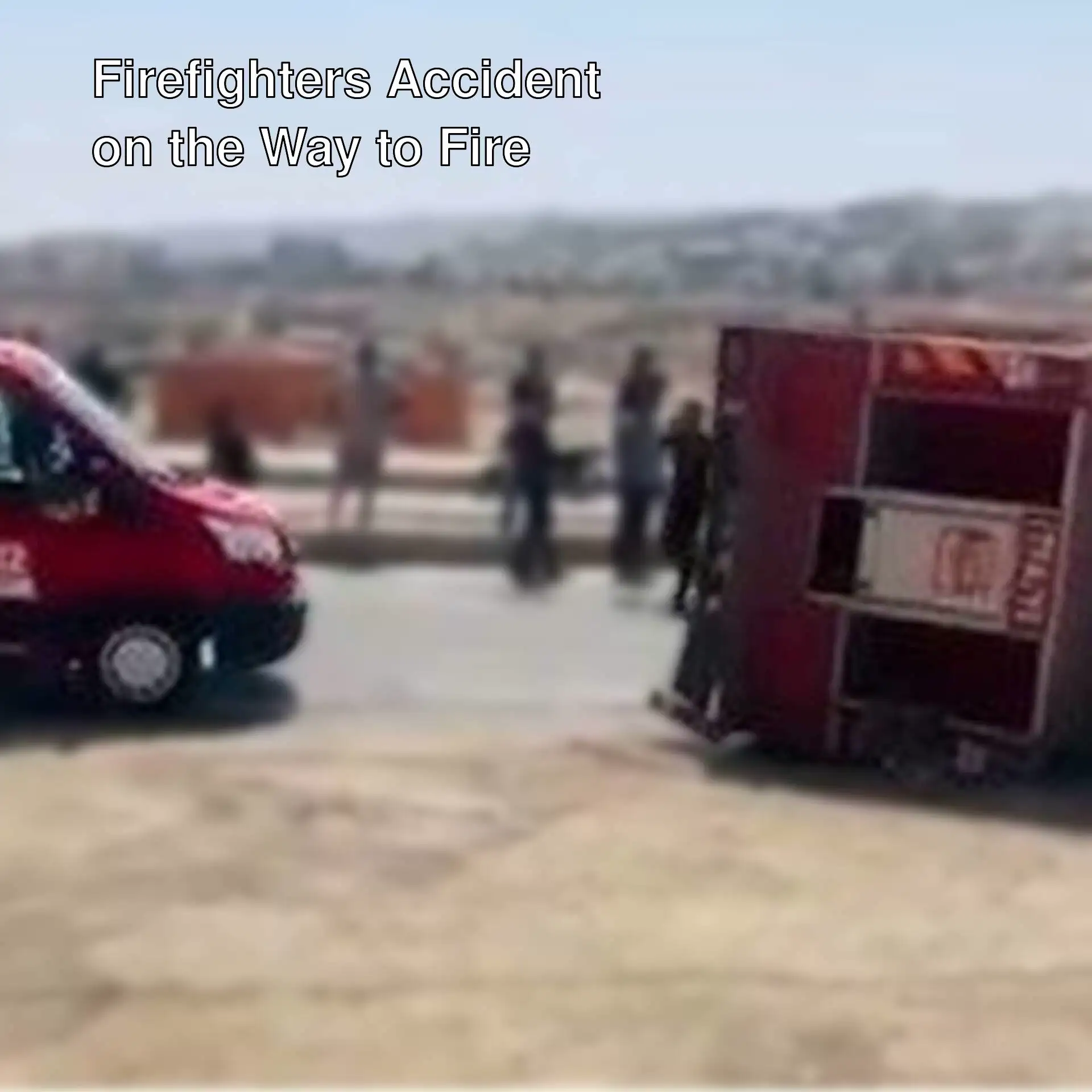 Accident involving a fire truck. Accident involving a fire truck.