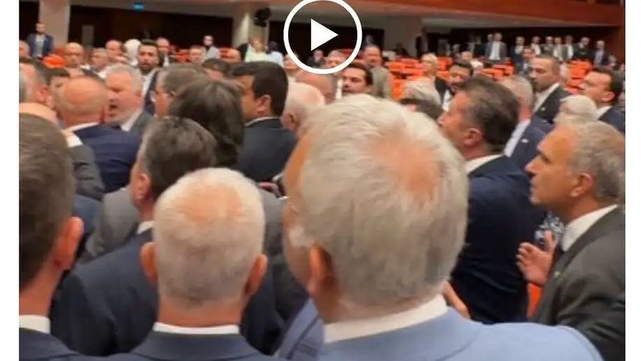 Tense moments in the Parliament. Tense moments in the Parliament.