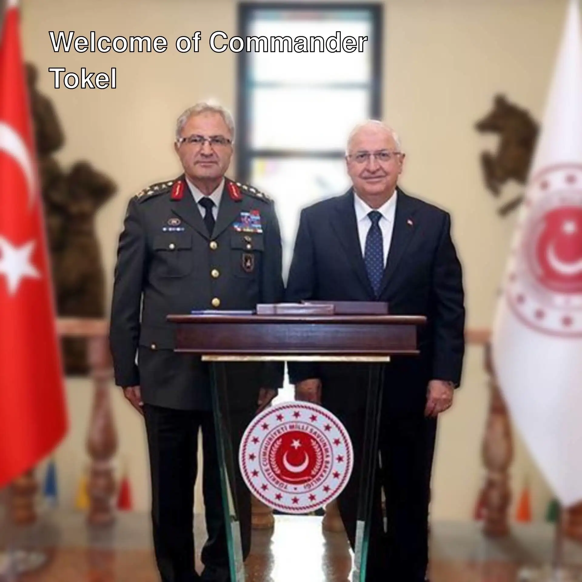 Minister Güler and General Tokel at the cabinet meeting. Minister Güler and General Tokel at the cabinet meeting.