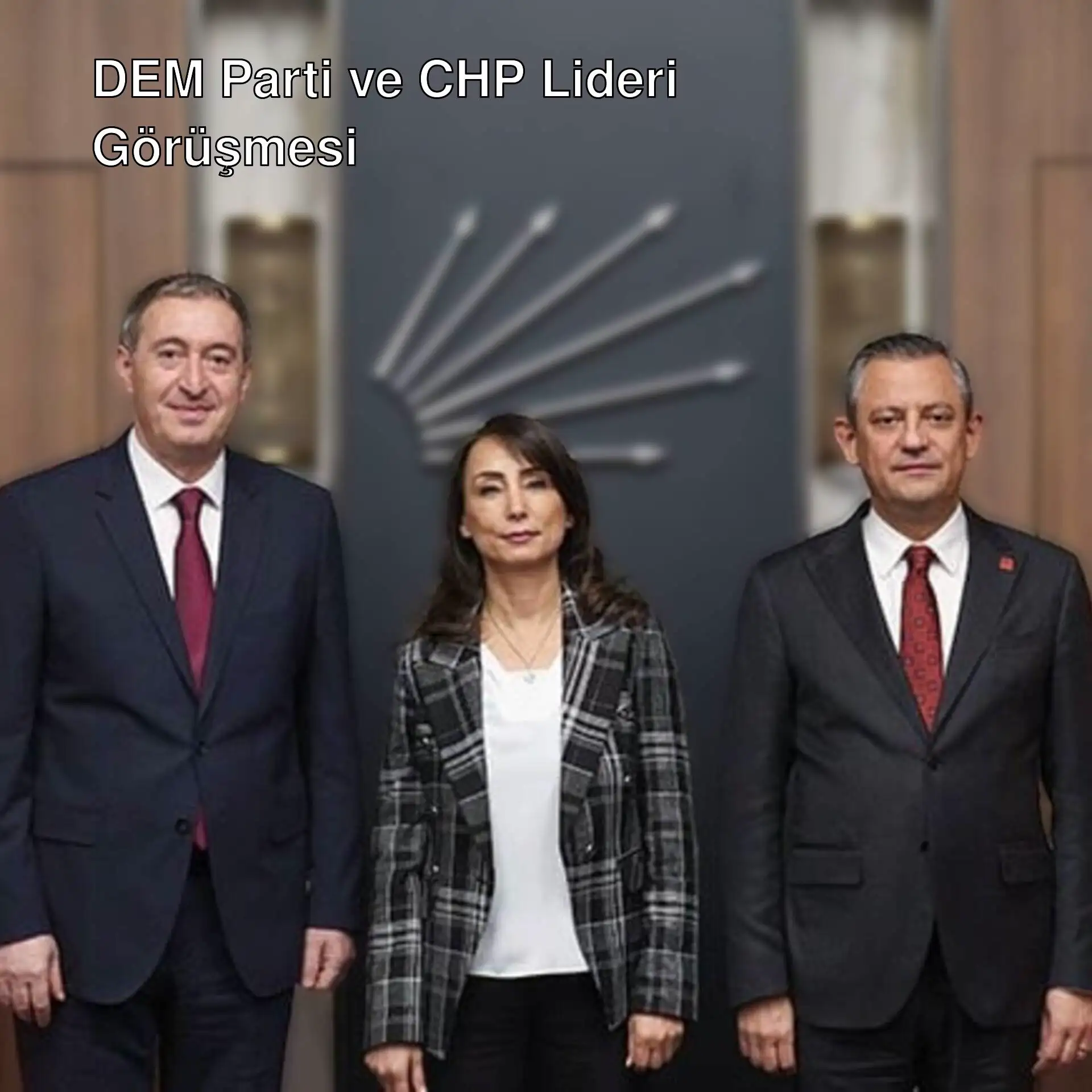 DEM Parti heyeti CHP lideri Özgür Özel ile görüşüyor.