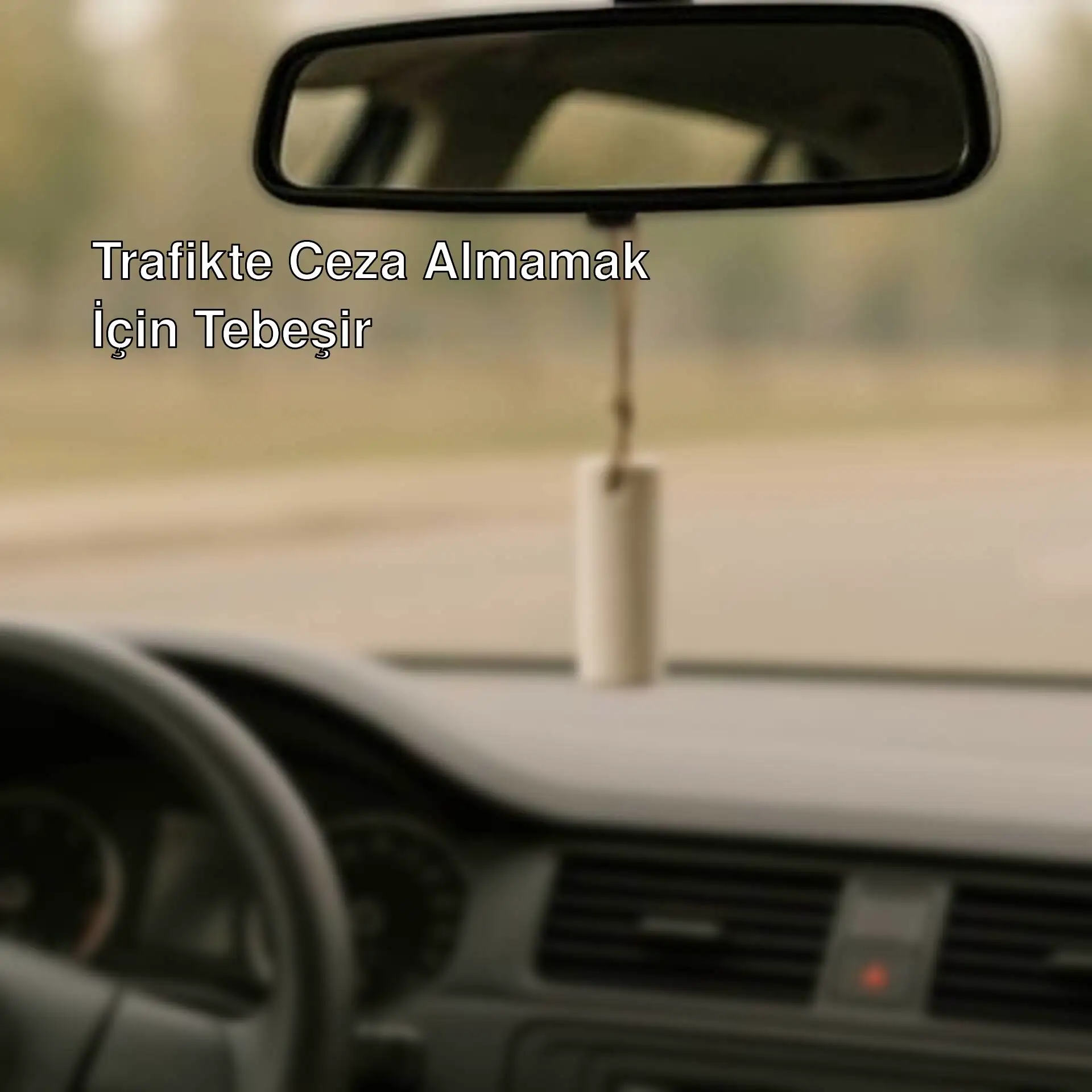 Trafikte ceza yememek için aracınıza tebeşir koyun Trafikte ceza yememek için aracınıza tebeşir koyun