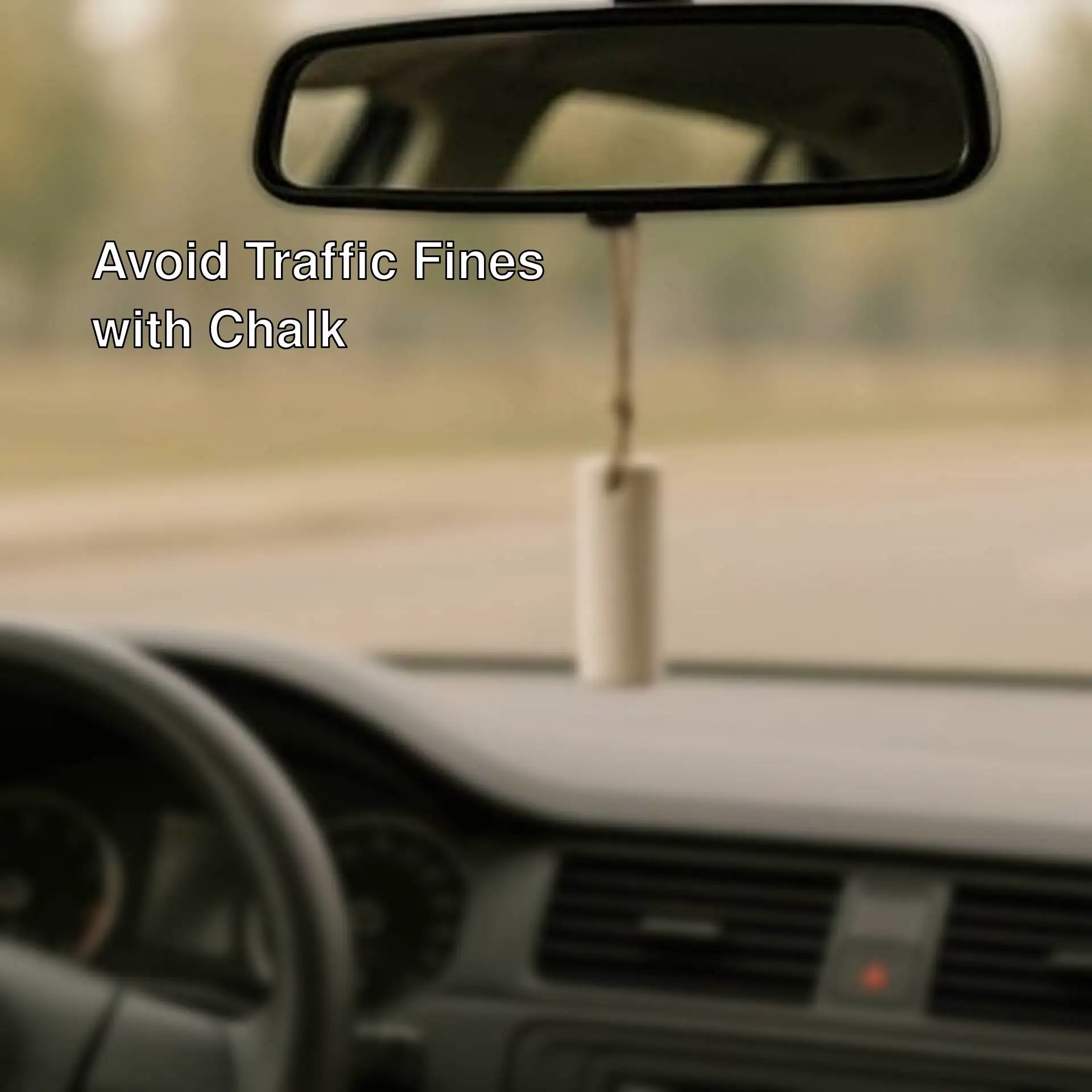 Use chalk in your car to avoid traffic fines Use chalk in your car to avoid traffic fines