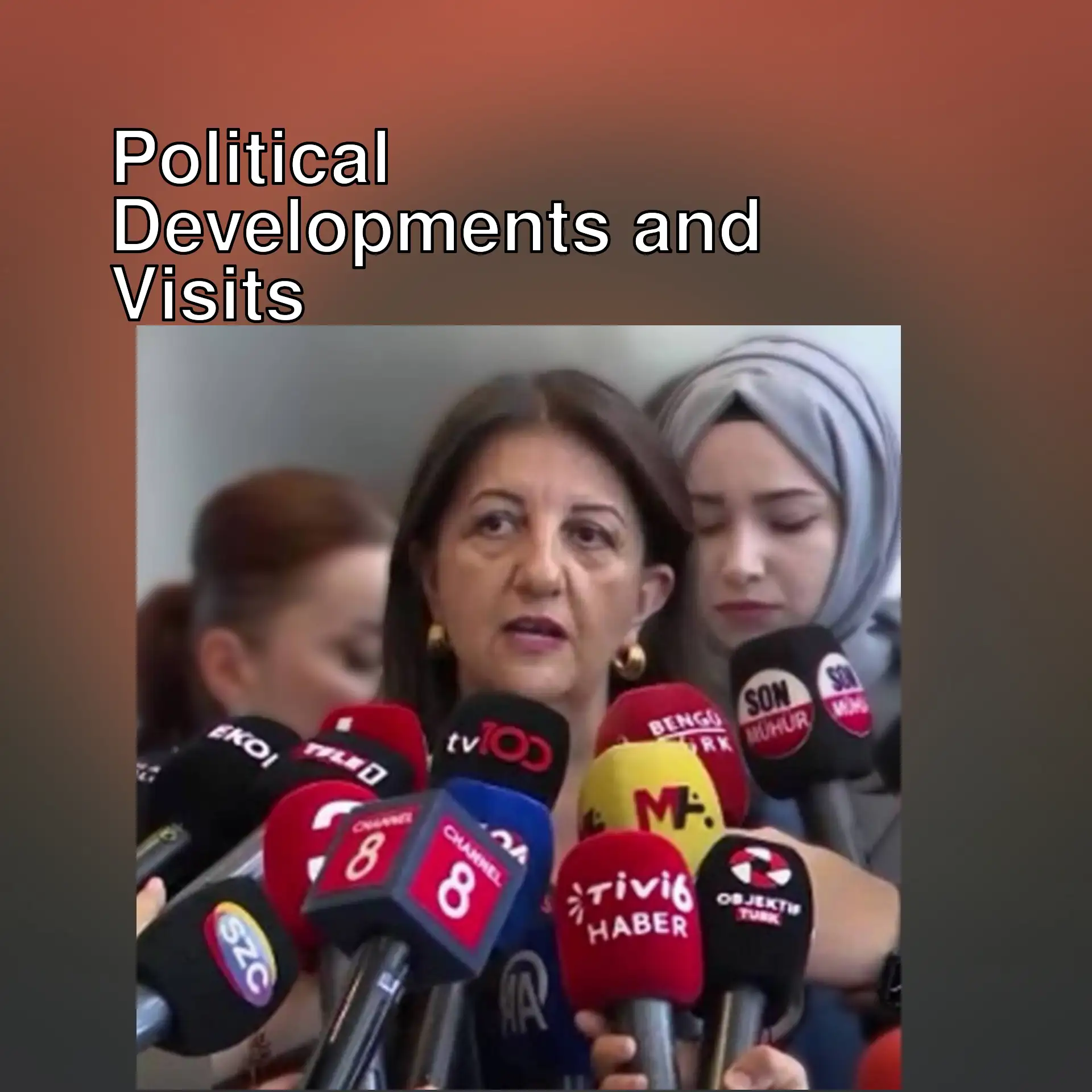 DEM Party delegation meets with CHP leader Özgür Özel.