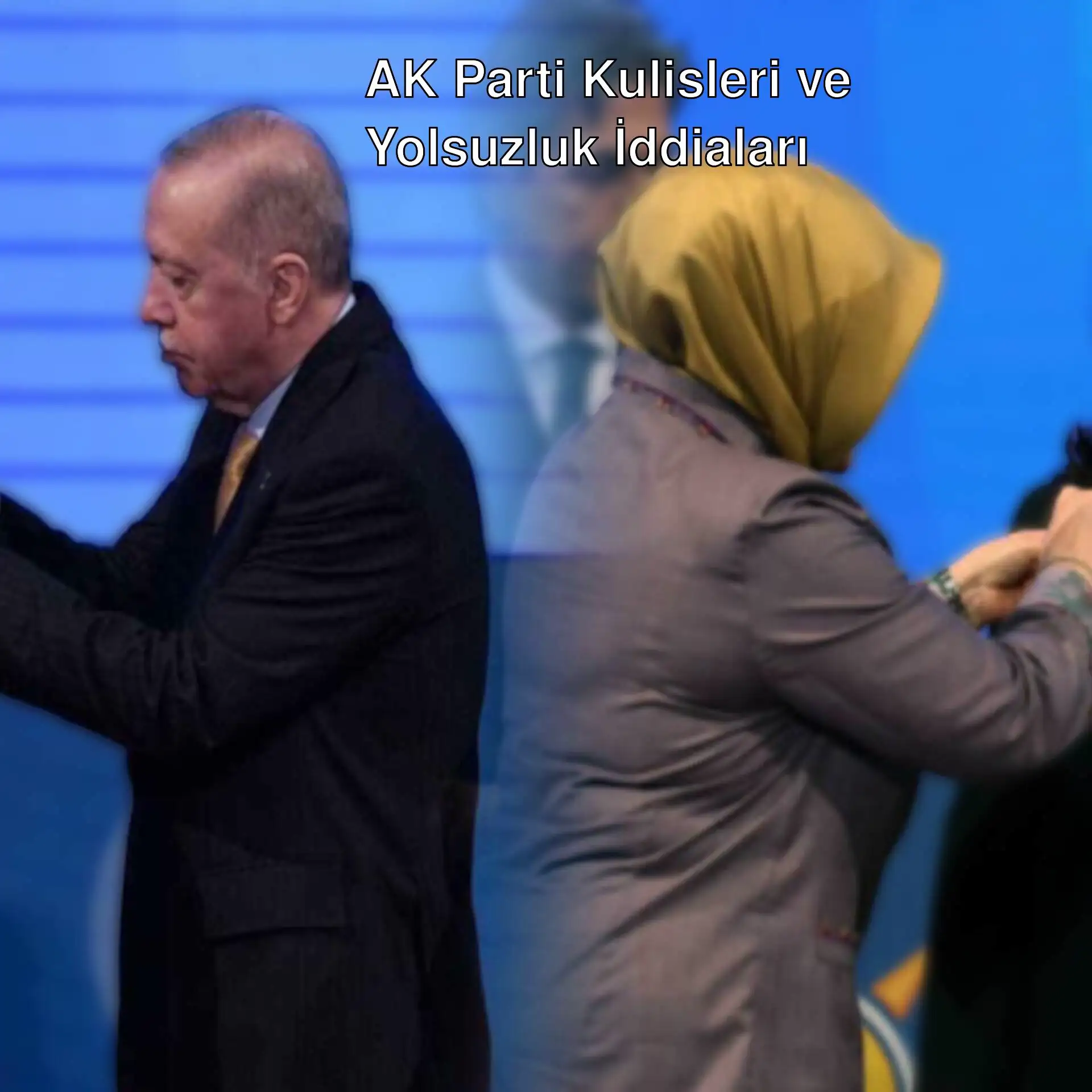 Bir adam ve kadın mavi bir arka planda duruyor. Bir adam ve kadın mavi bir arka planda duruyor.