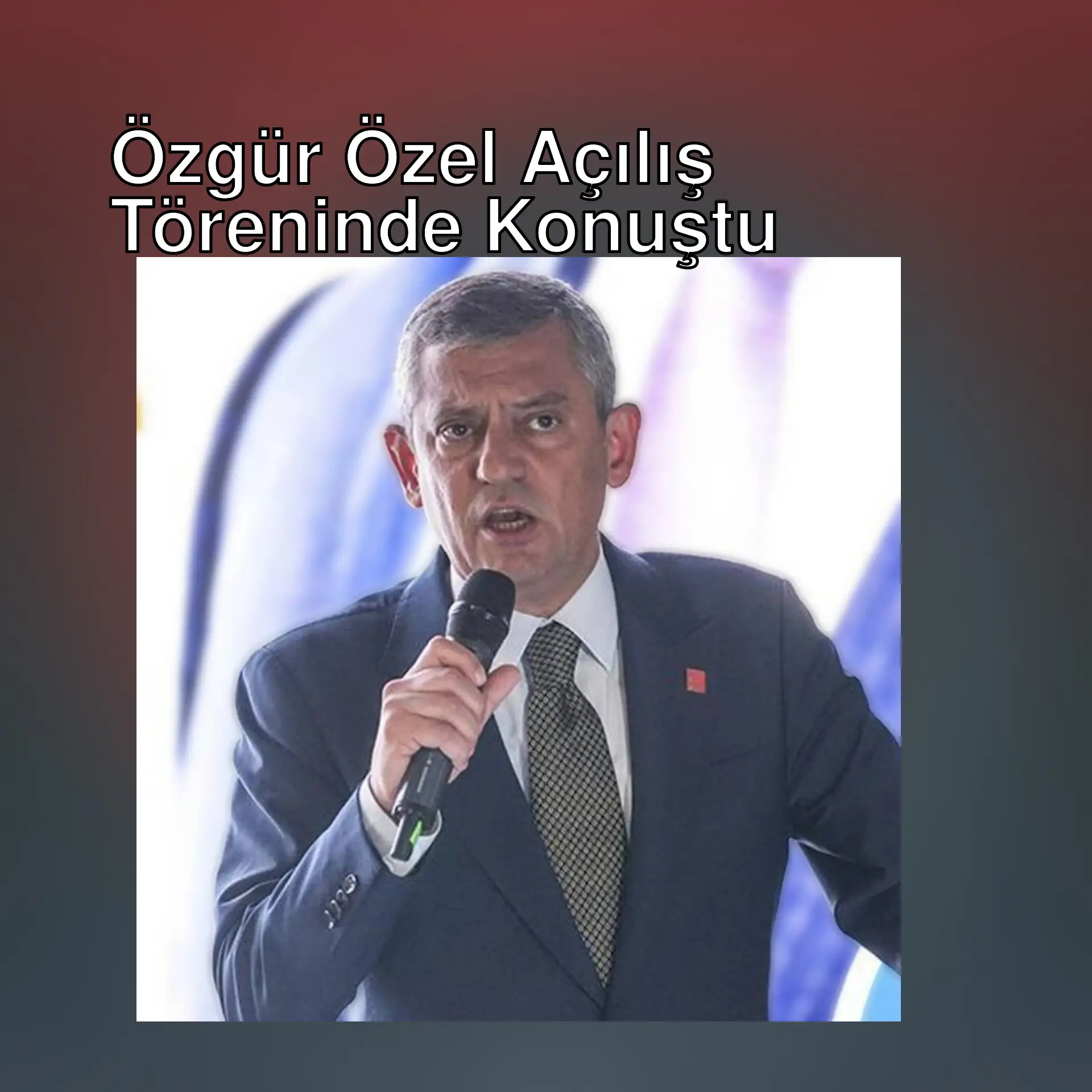 Özgür Özel, Sancaktepe'de açılış töreninde konuşuyor. Özgür Özel, Sancaktepe'de açılış töreninde konuşuyor.