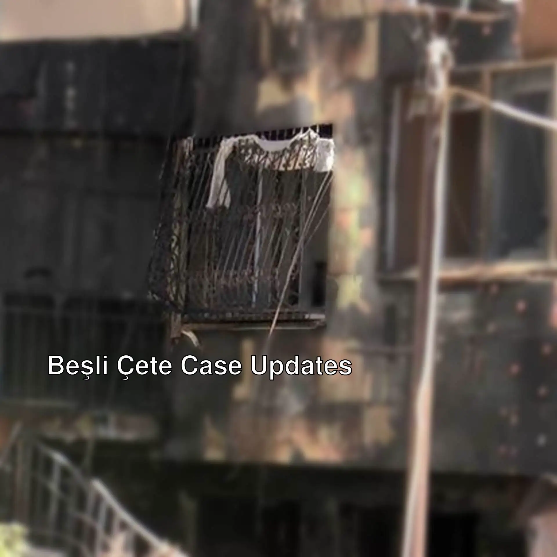 A building damaged by fire. A building damaged by fire.