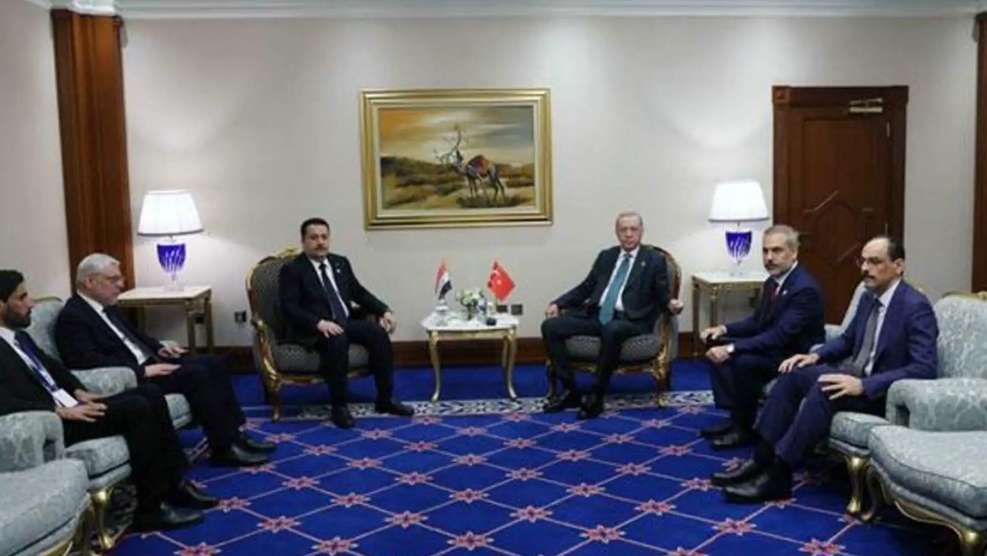 Cumhurbaşkanı Erdoğan ve Irak Başbakanı Sudani bir arada.