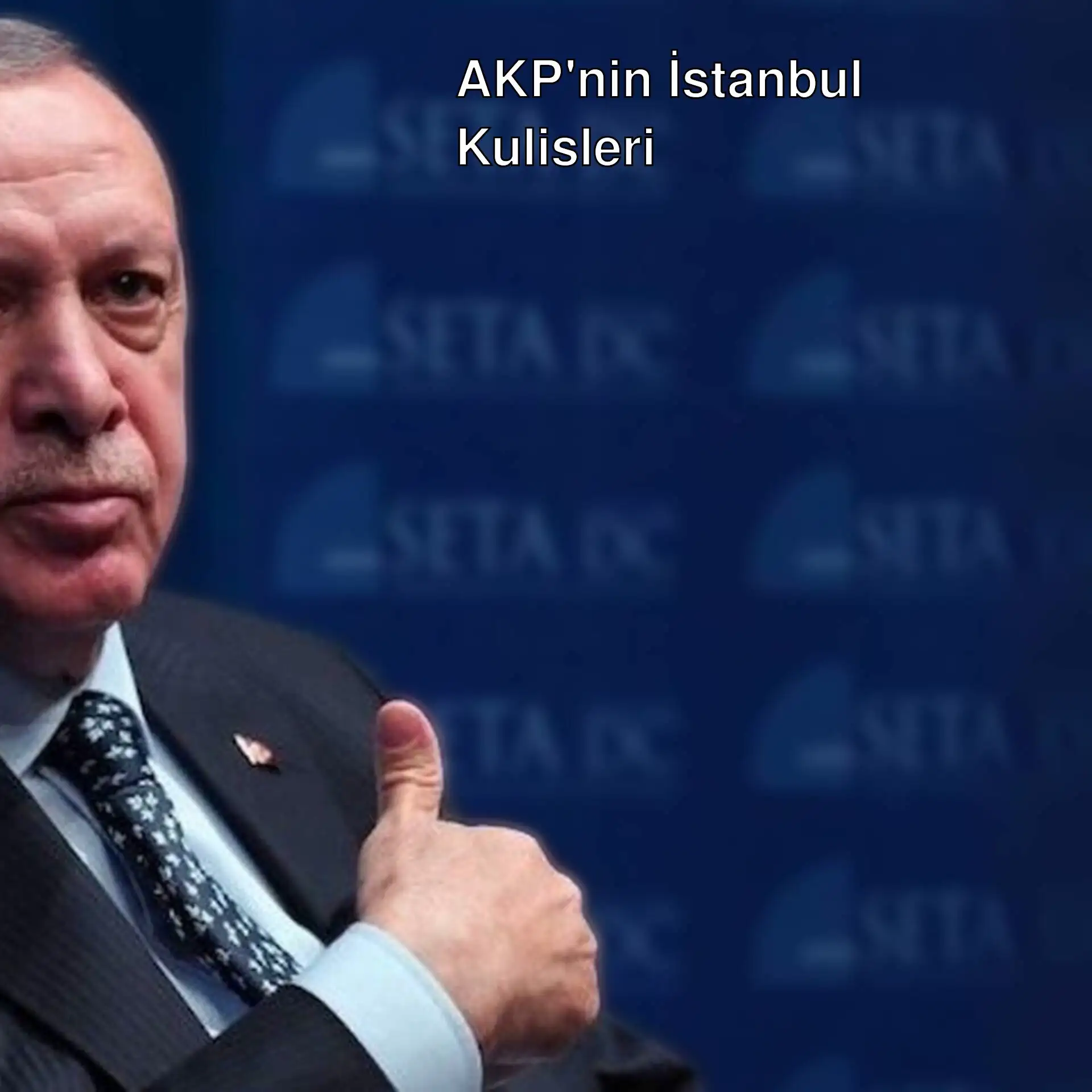 AKP'nin İstanbul planları hakkında bir açıklama yapan bir adam.