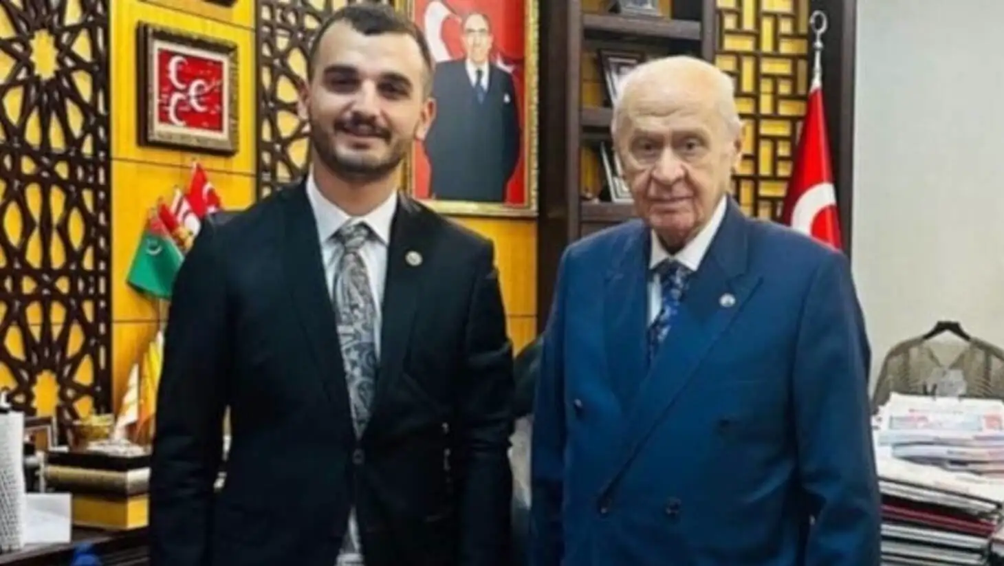 MHP'li Yasin Sönmez ve Emin Sönmez'in gözaltına alındığı operasyonla ilgili bir görüntü.
