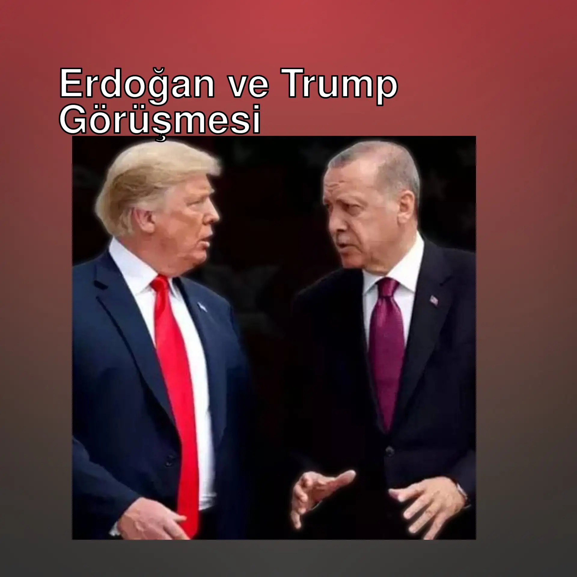 Cumhurbaşkanı Erdoğan ve Trump telefonda görüşüyor.