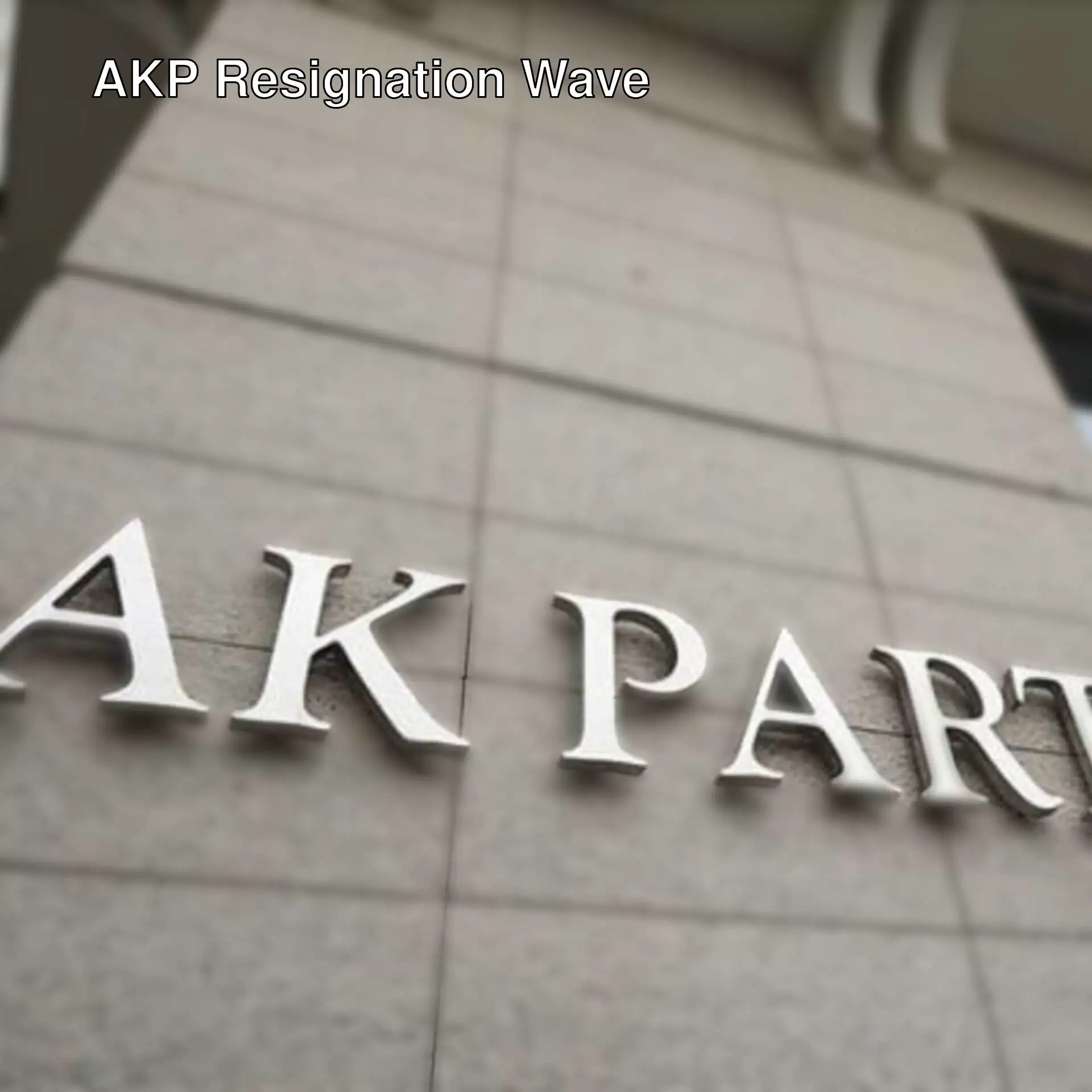 Image related to the resignations of provincial heads in AKP.