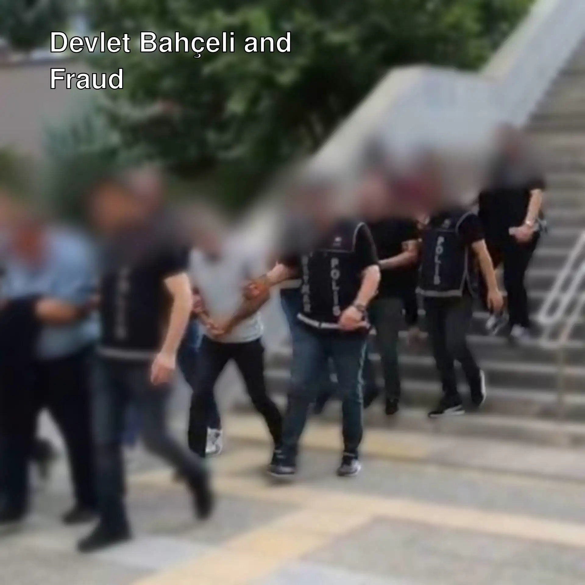 Suspects caught during the fraud operation.