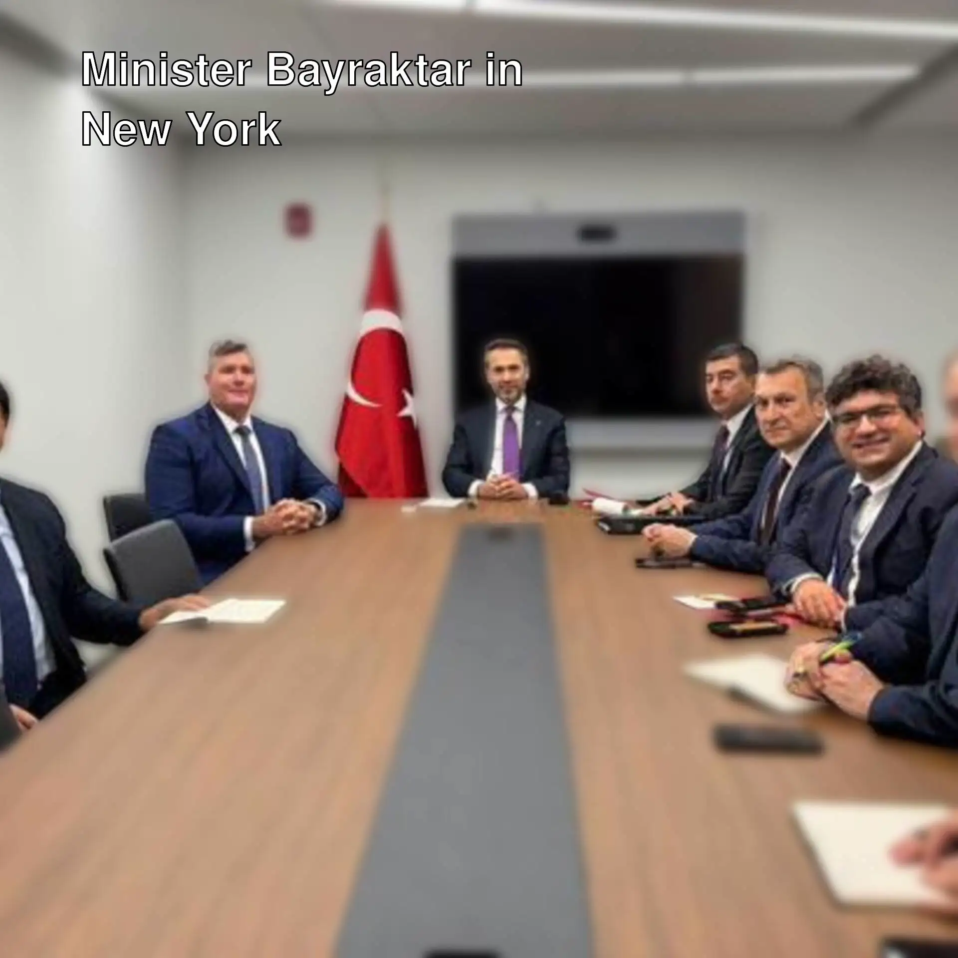 Minister Bayraktar is holding energy meetings in New York.