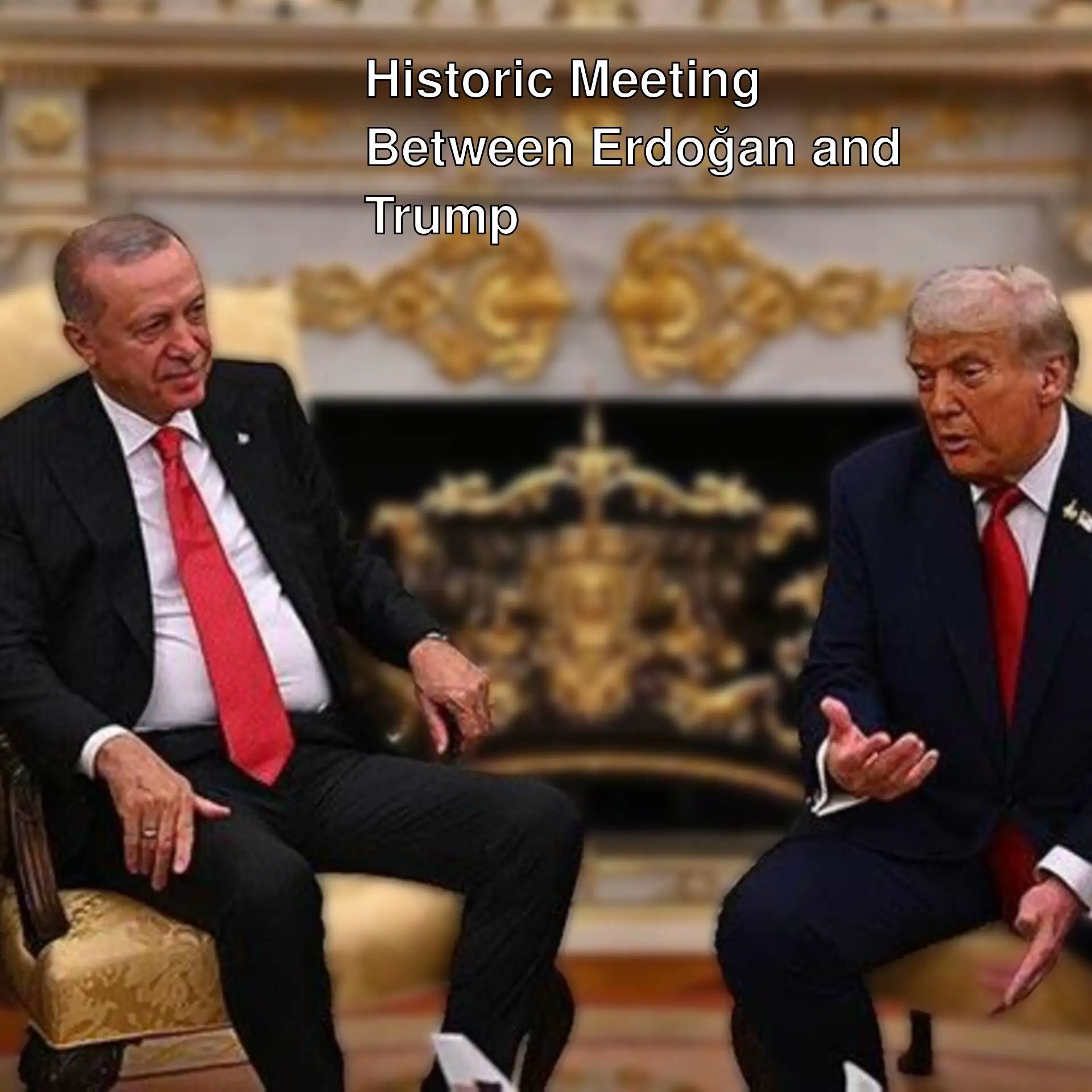 President Erdoğan and Trump are discussing at the White House.