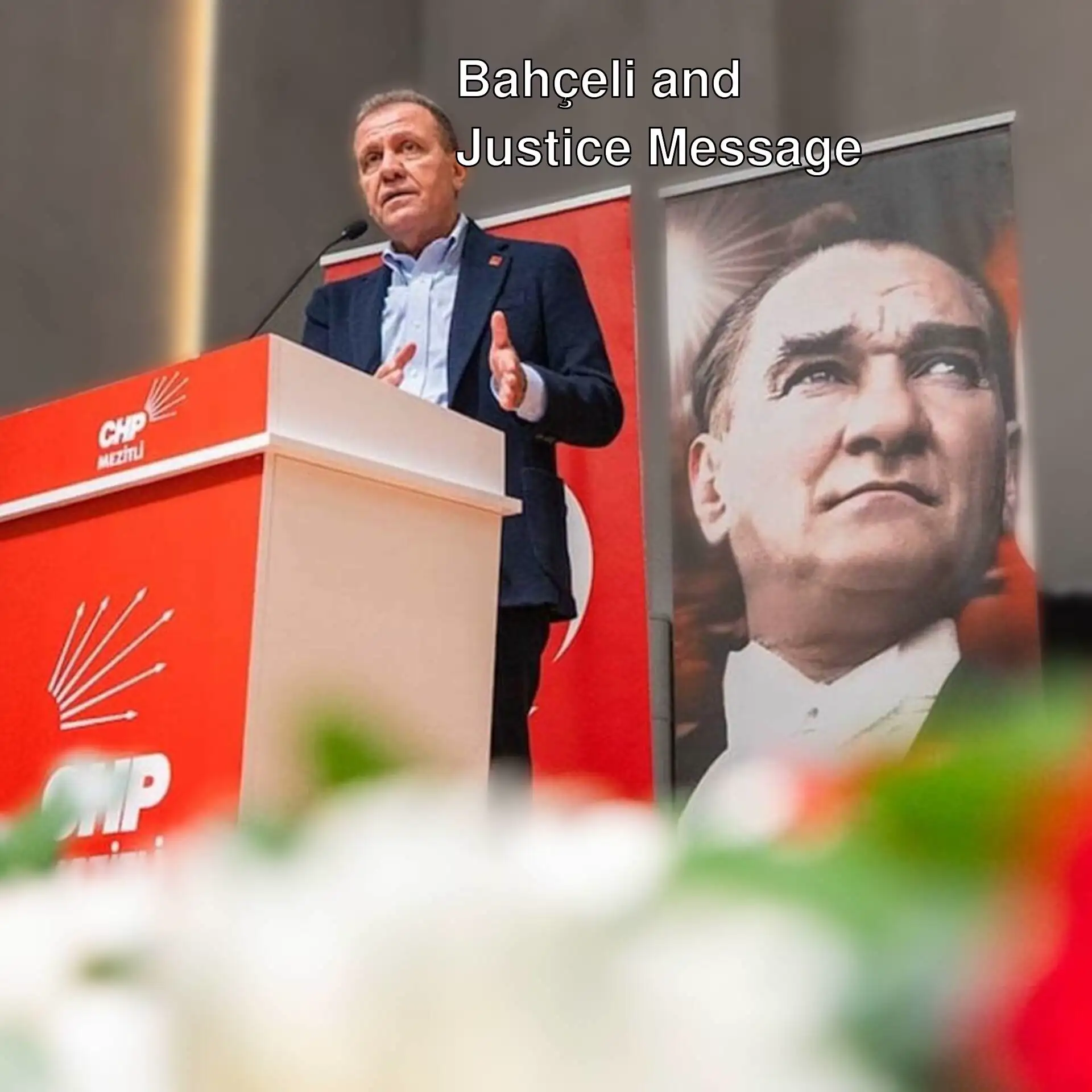 Vahap Seçer emphasizing justice.
